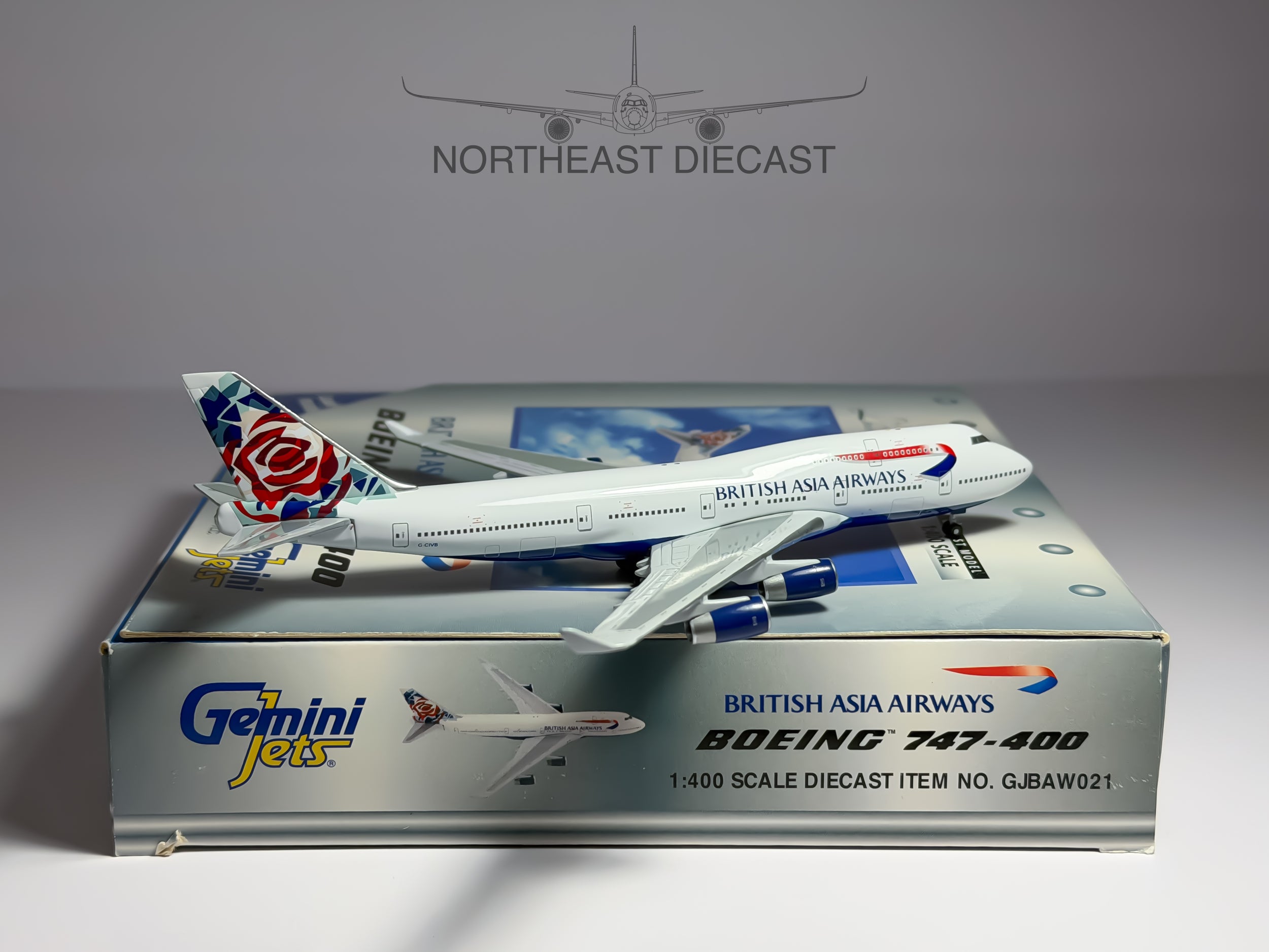 British Airways Boeing 747-400 1:400 Gemini Jets G-CIVB (GJBAW021)