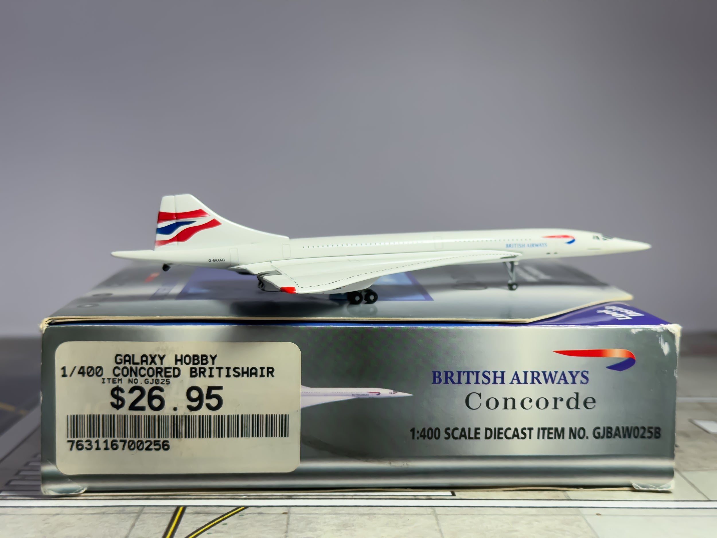 British Airways Aerospatiale/BAC Concorde 1:400 Gemini Jets G-BOAG (GJBAW025B)