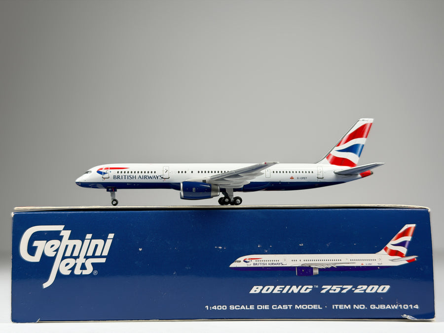 British Airways Boeing 757-200 1:400 Gemini Jets G-CPET (GJBAW1014)