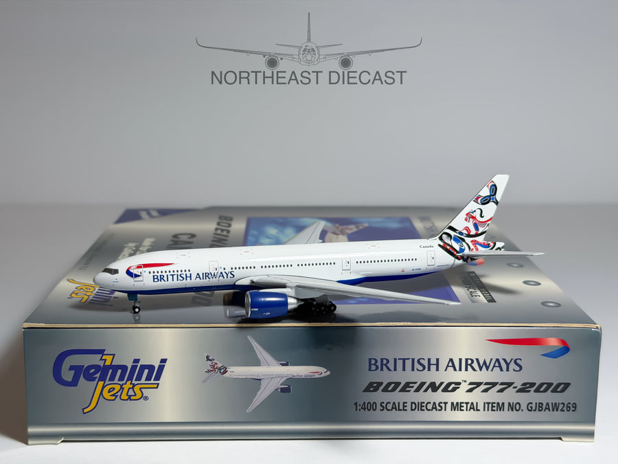British Airways Boeing 777-200 1:400 Gemini Jets G-VIIN (GJBAW269)