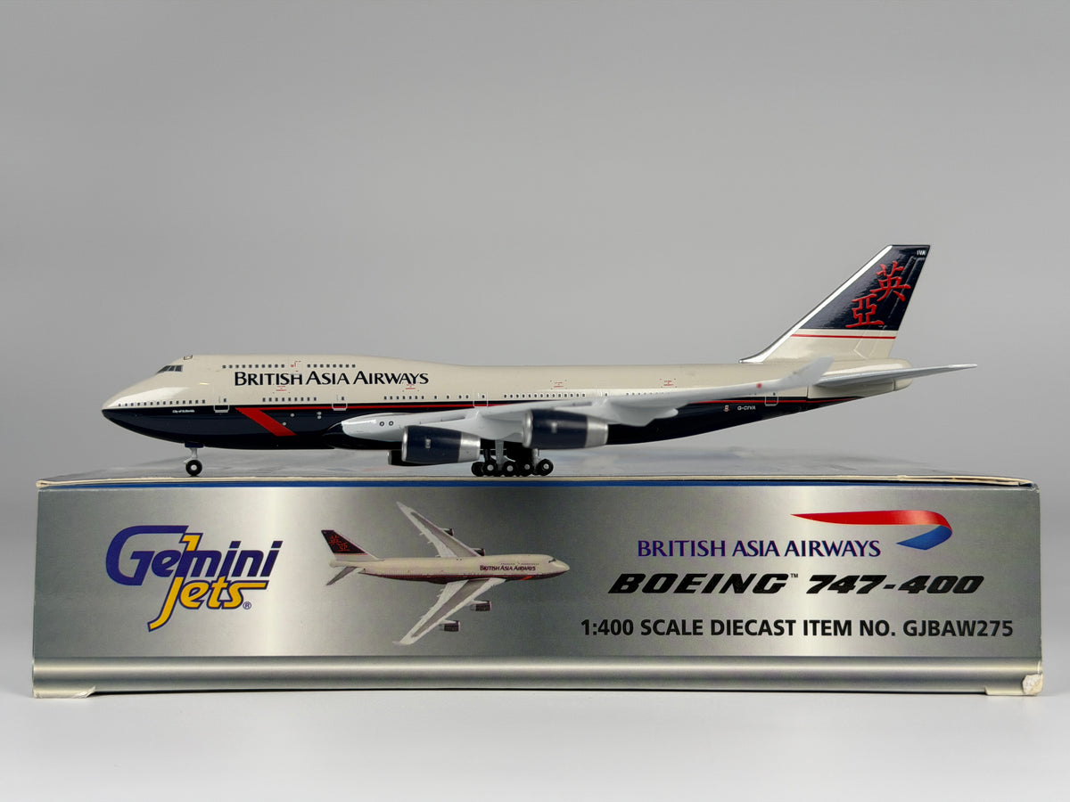 British Asia Airways Boeing 747-400 1:400 Gemini Jets G-CIVA (GJBAW275)