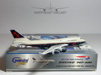 British Asia Airways Boeing 747-400 1:400 Gemini Jets G-CIVA (GJBAW275)