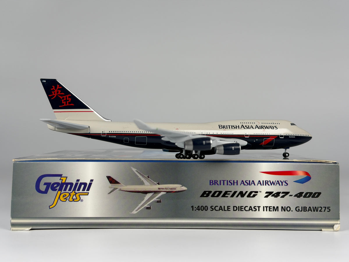 British Asia Airways Boeing 747-400 1:400 Gemini Jets G-CIVA (GJBAW275)