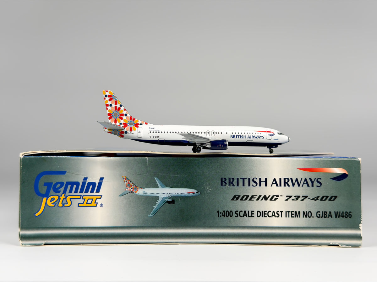 British Airways Boeing 737-400 1:400 Gemini Jets G-DOCT (GJBAW486)