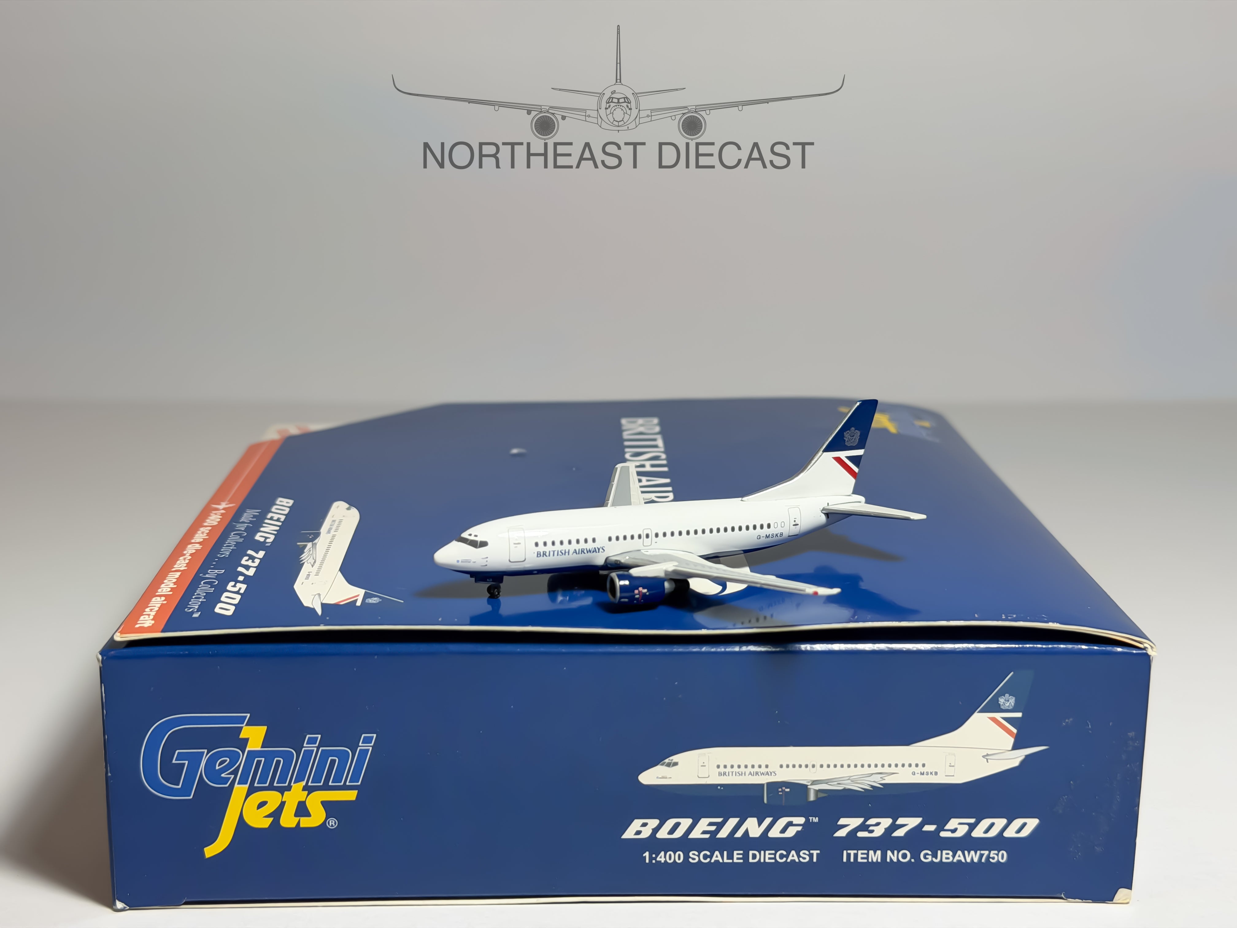 British Airways Boeing 737-500 1:400 Gemini Jets G-MSKB (GJBAW750)