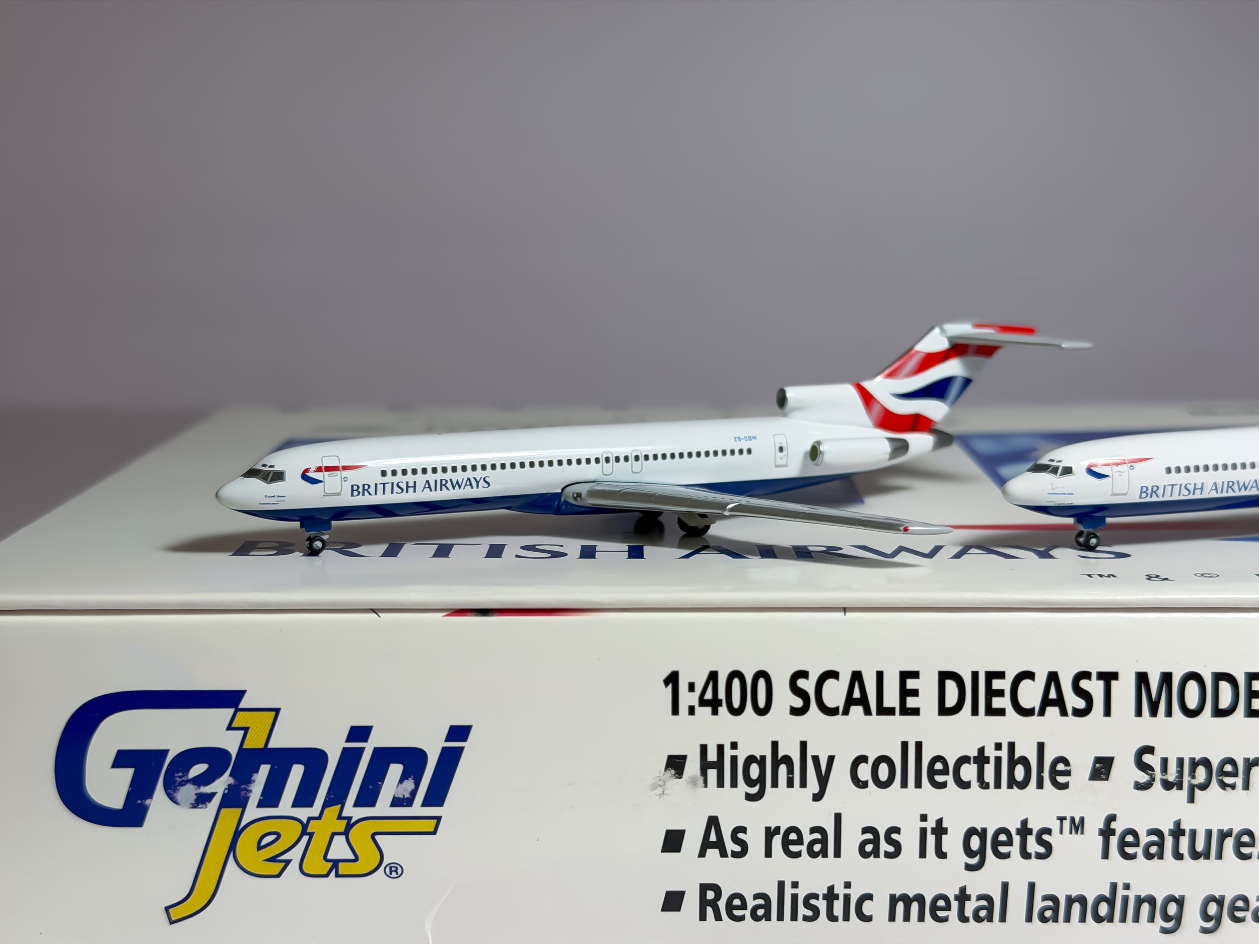 British Airways Boeing 727-200 1:400 Gemini Jets ZS-OBM & ZS-NOU & ZS-OBO (GJBAWSET3)