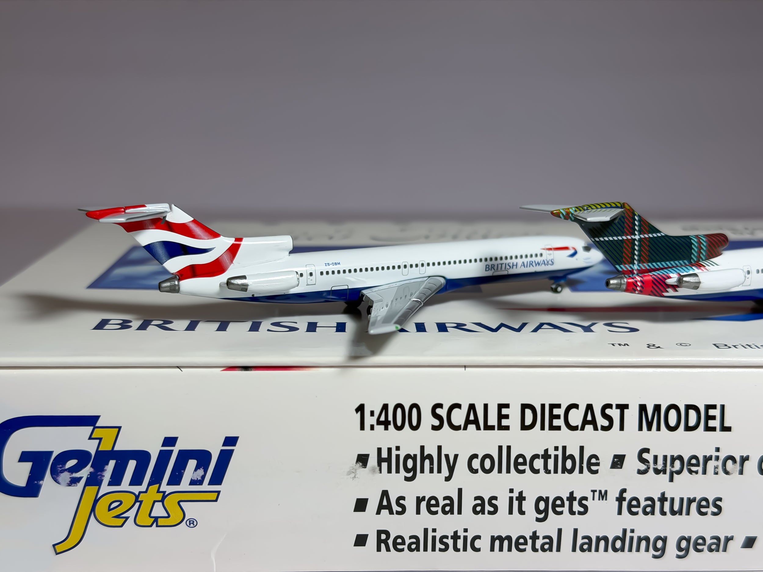British Airways Boeing 727-200 1:400 Gemini Jets ZS-OBM & ZS-NOU & ZS-OBO (GJBAWSET3)