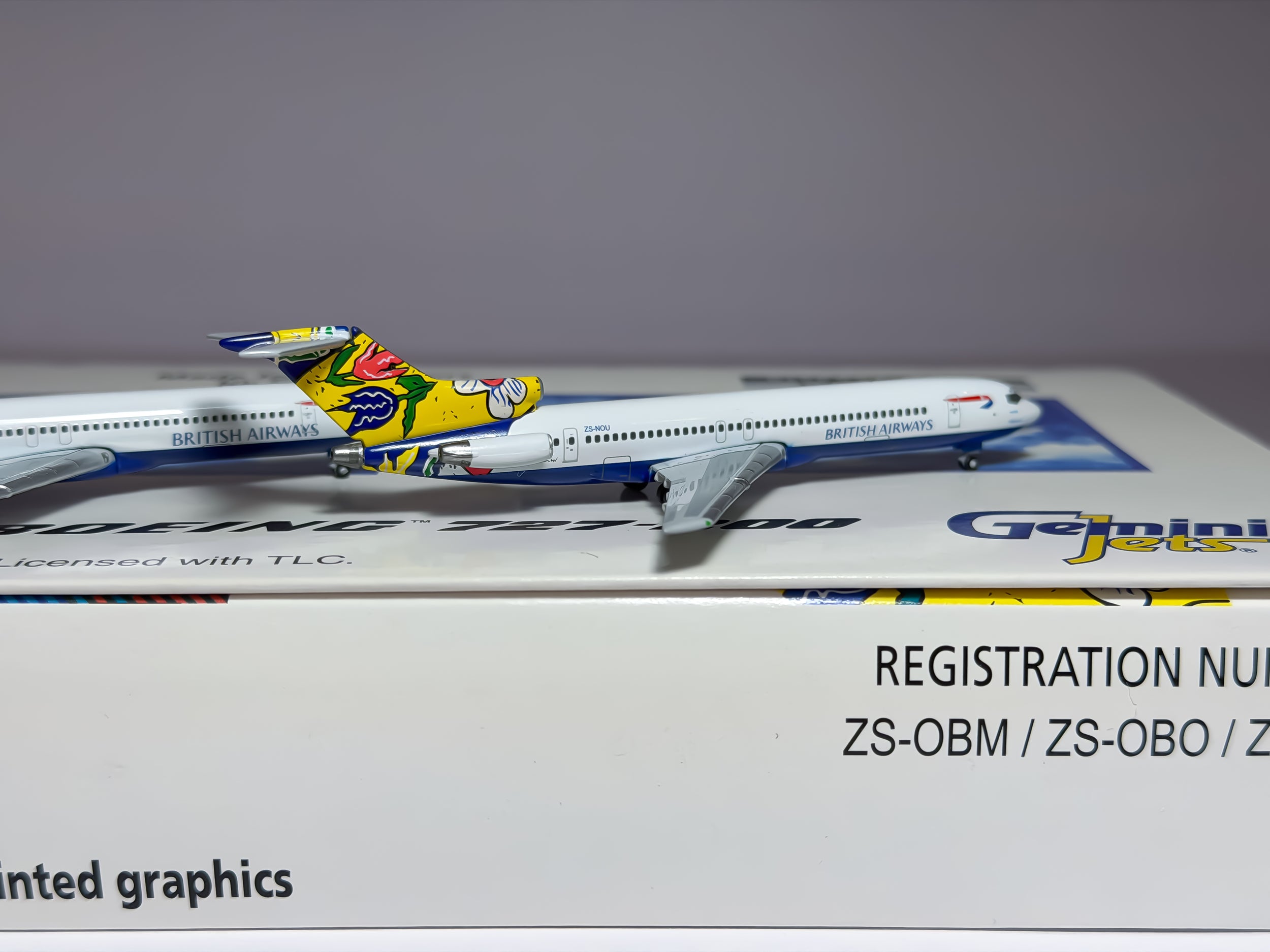 British Airways Boeing 727-200 1:400 Gemini Jets ZS-OBM & ZS-NOU & ZS-OBO (GJBAWSET3)
