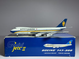 British Caledonian Boeing 747-200 1:400 Gemini Jets G-HUGE (GJBCA568)
