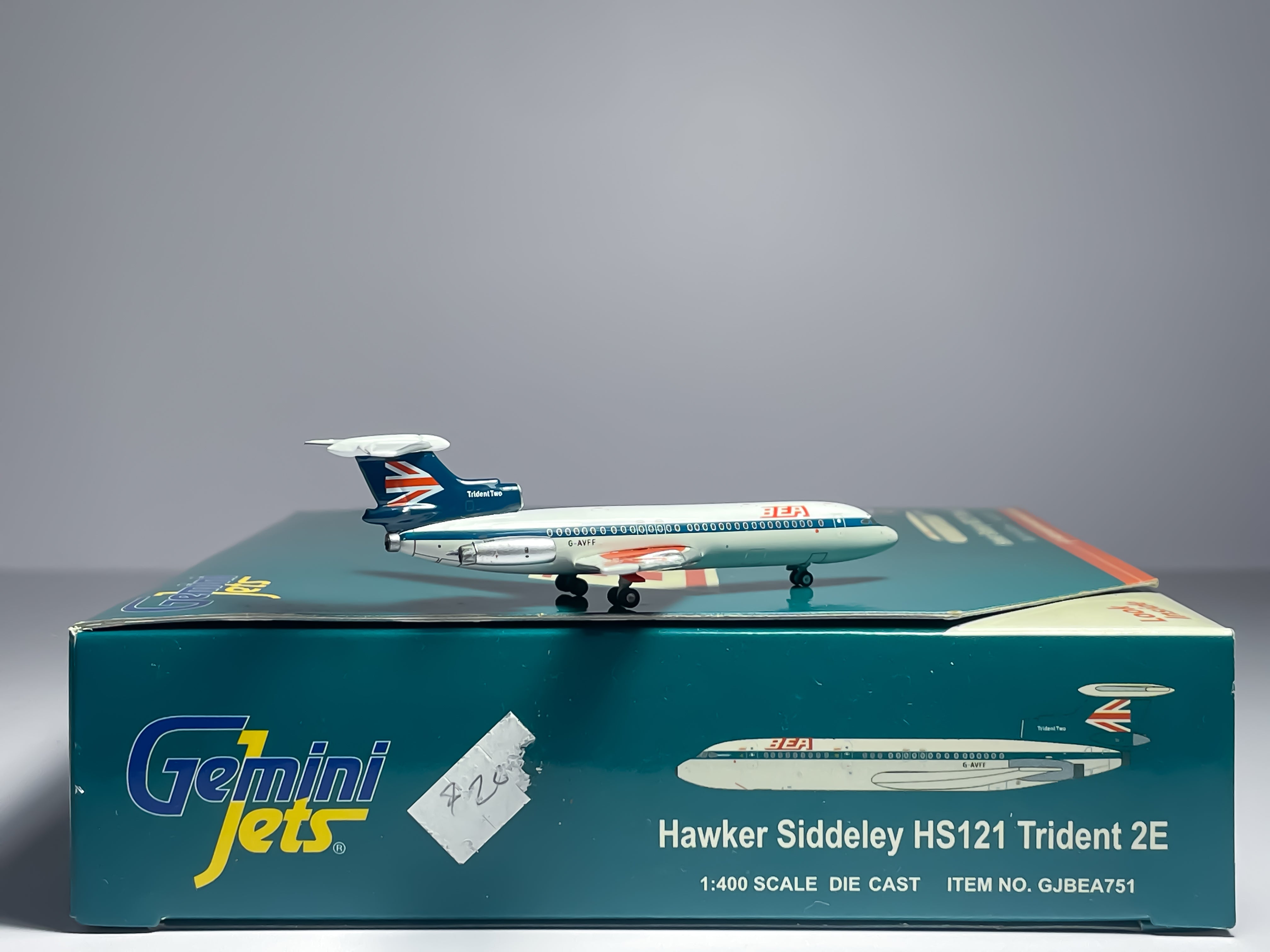 British European Airways (BEA) Hawker Siddeley HS-121 Trident 1:400 Gemini Jets G-AVFF (GJBEA751)
