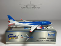 British Midland (BMI) Airbus A330-200 1:400 Gemini Jets G-WWBM (GJBMI368)