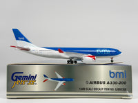 British Midland (BMI) Airbus A330-200 1:400 Gemini Jets G-WWBM (GJBMI368)
