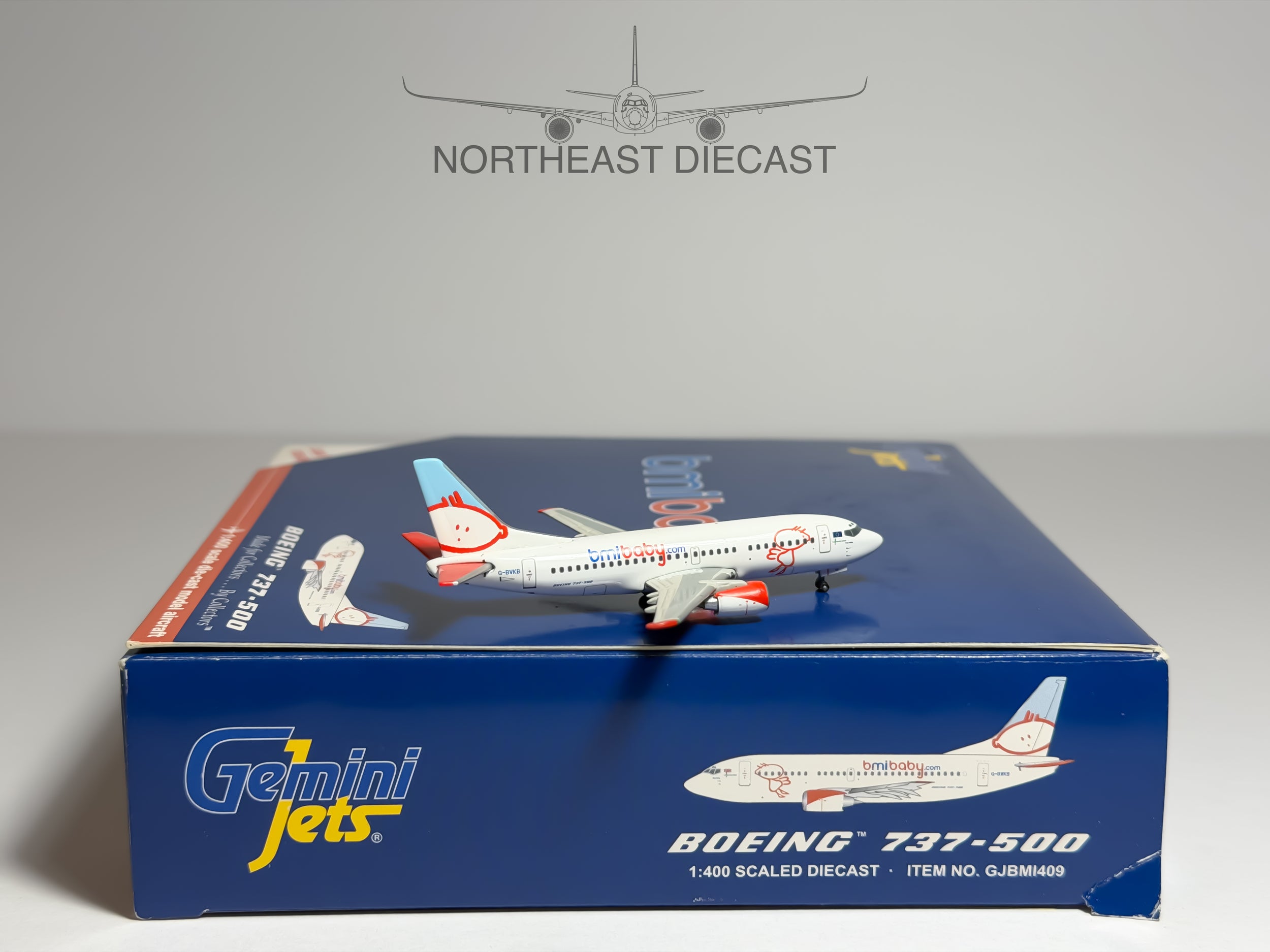 British Midland (BMI) Boeing 737-500 1:400 Gemini Jets G-BVKB (GJBMI409)