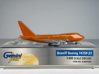 Braniff International Boeing 747SP 1:400 Gemini Jets N603BN (GJBNF009)