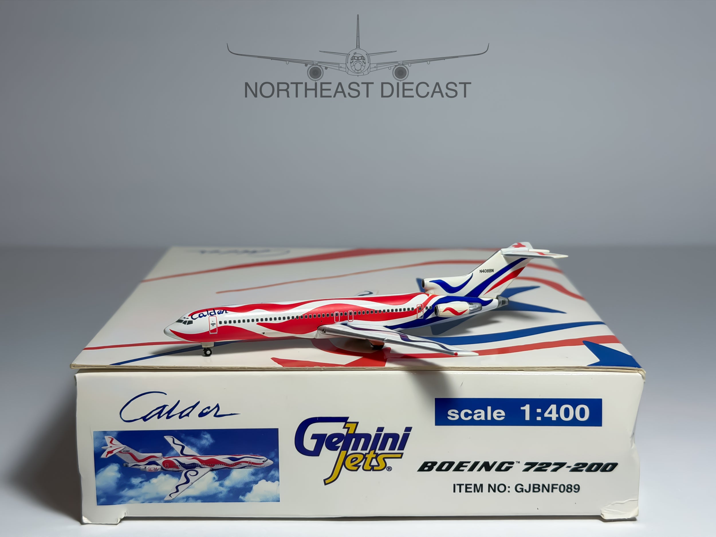 Braniff Boeing 727-200 1:400 Gemini Jets N408BN (GJBNF089)