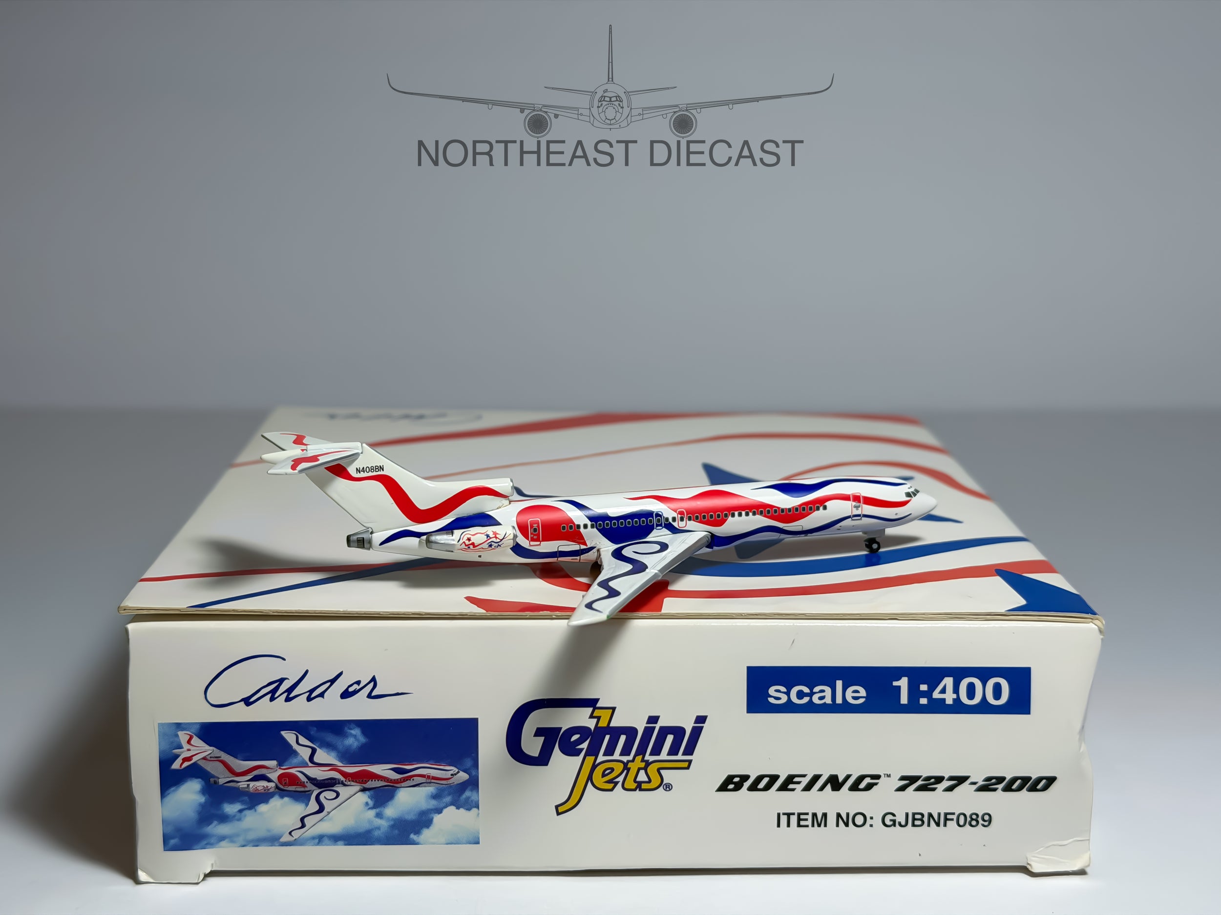 Braniff Boeing 727-200 1:400 Gemini Jets N408BN (GJBNF089)