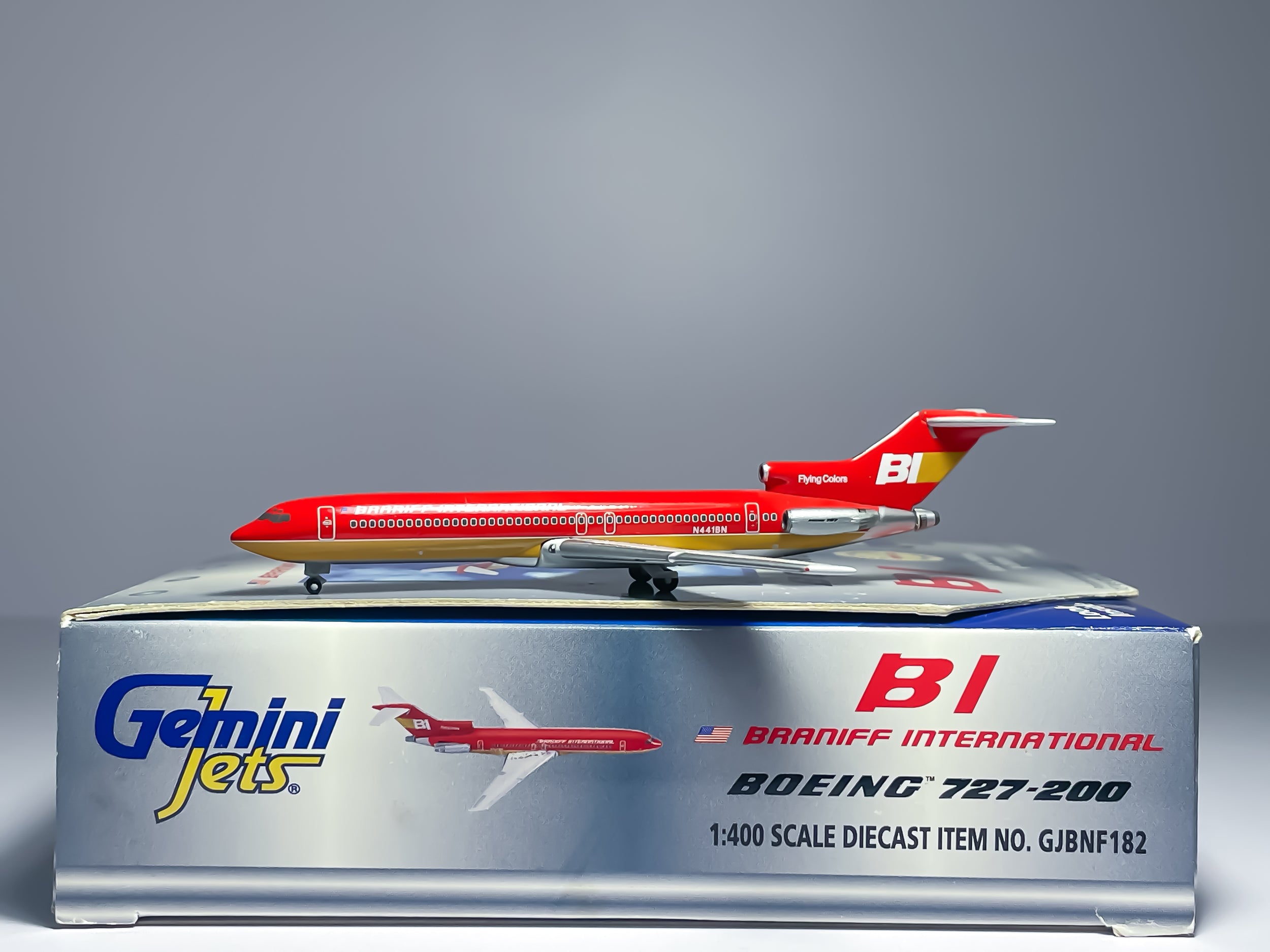 Braniff International Boeing 727-200 1:400 Gemini Jets N441BN (GJBNF182)