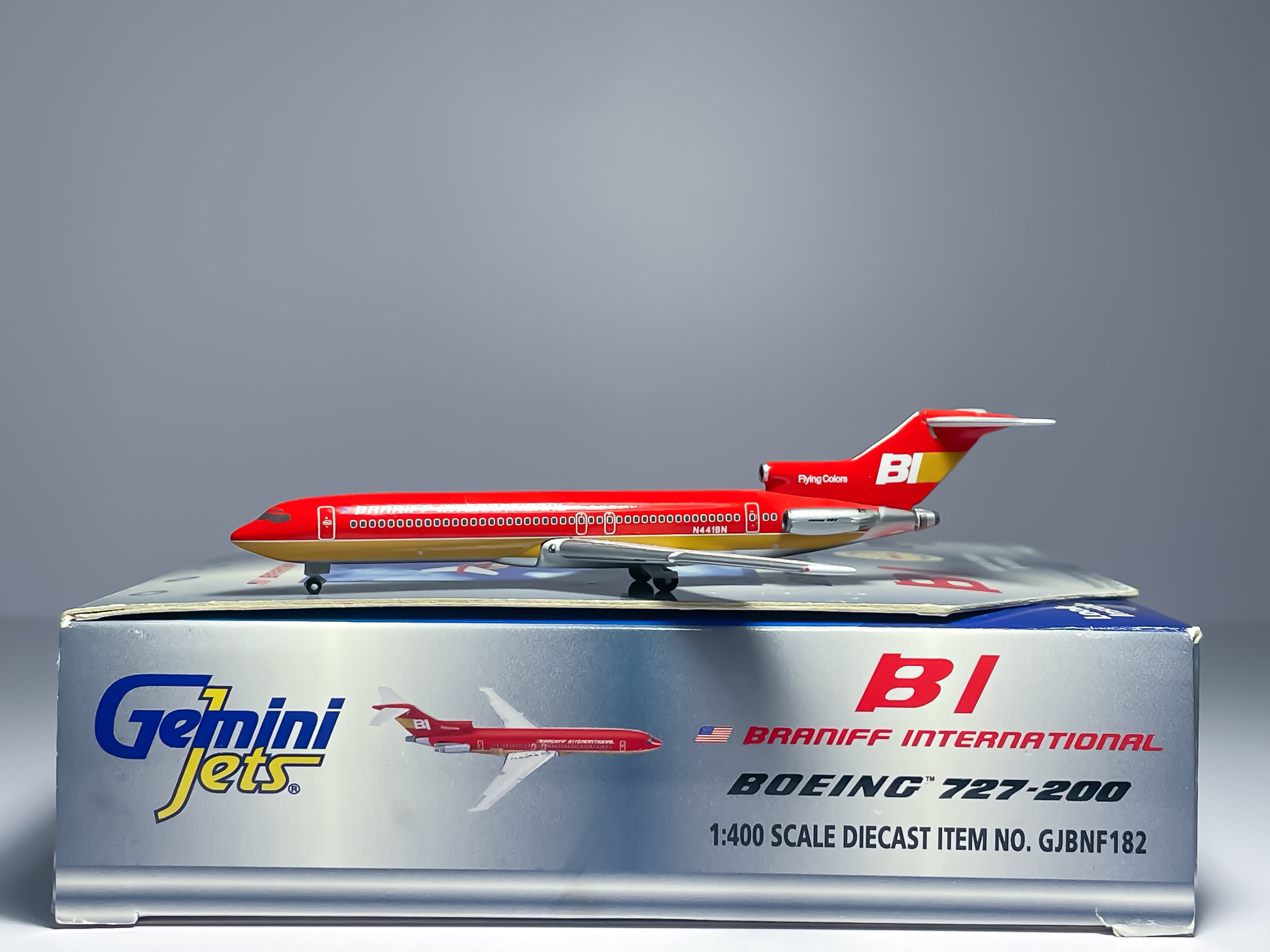 Braniff International Boeing 727-200 1:400 Gemini Jets N441BN (GJBNF182)