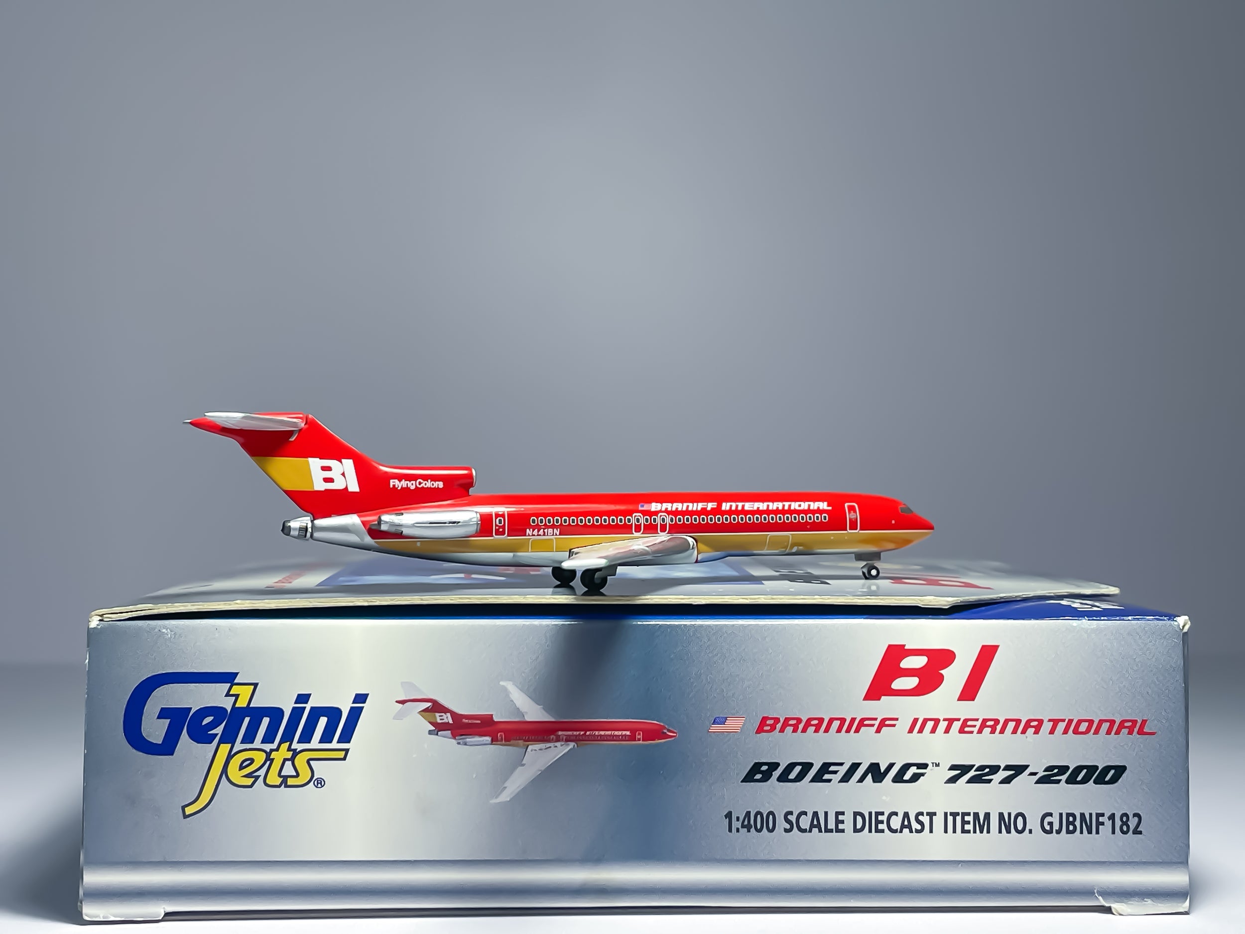 Braniff International Boeing 727-200 1:400 Gemini Jets N441BN (GJBNF182)