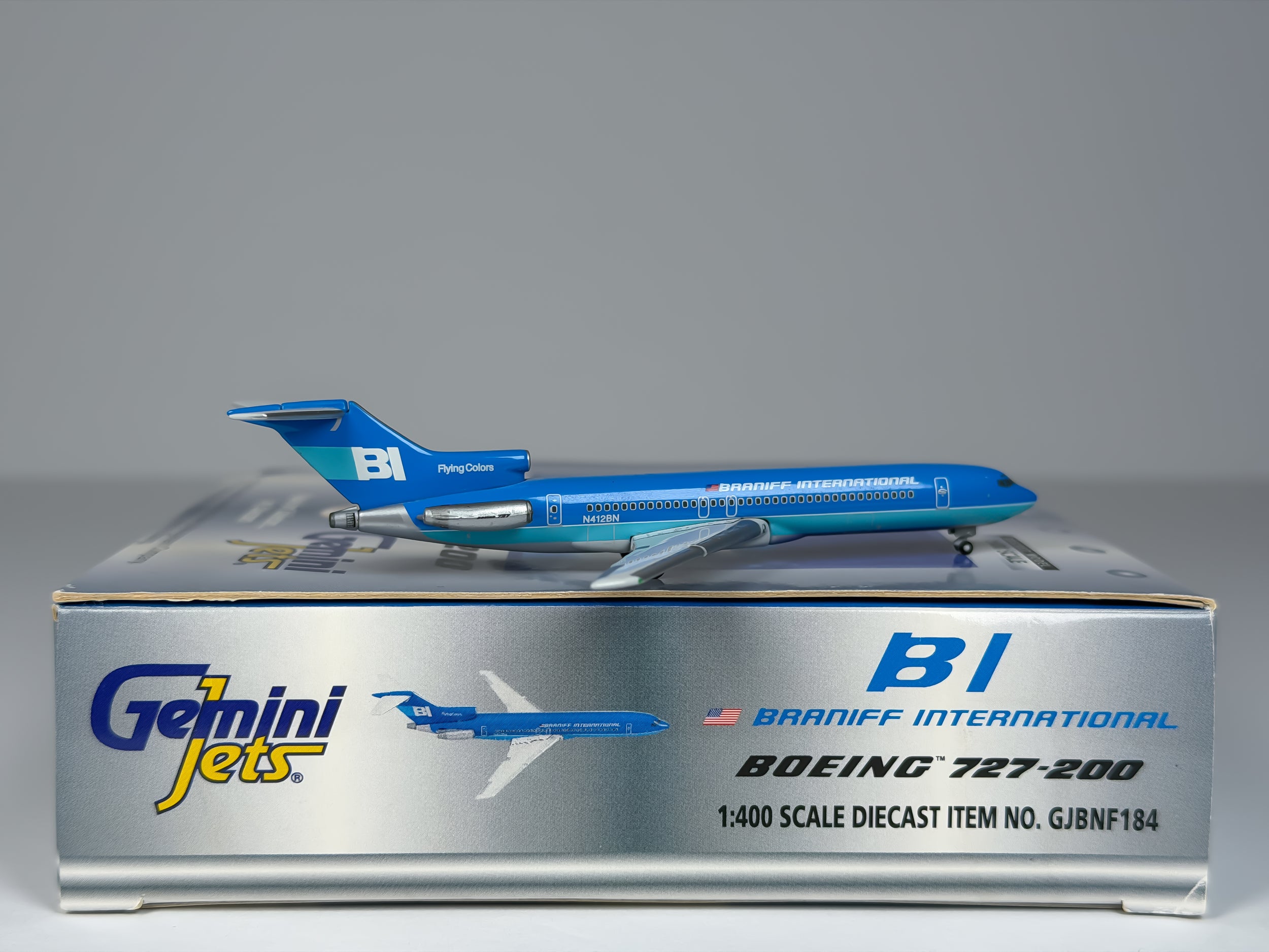 Braniff International Boeing 727-200 1:400 Gemini Jets N412BN (GJBNF184)