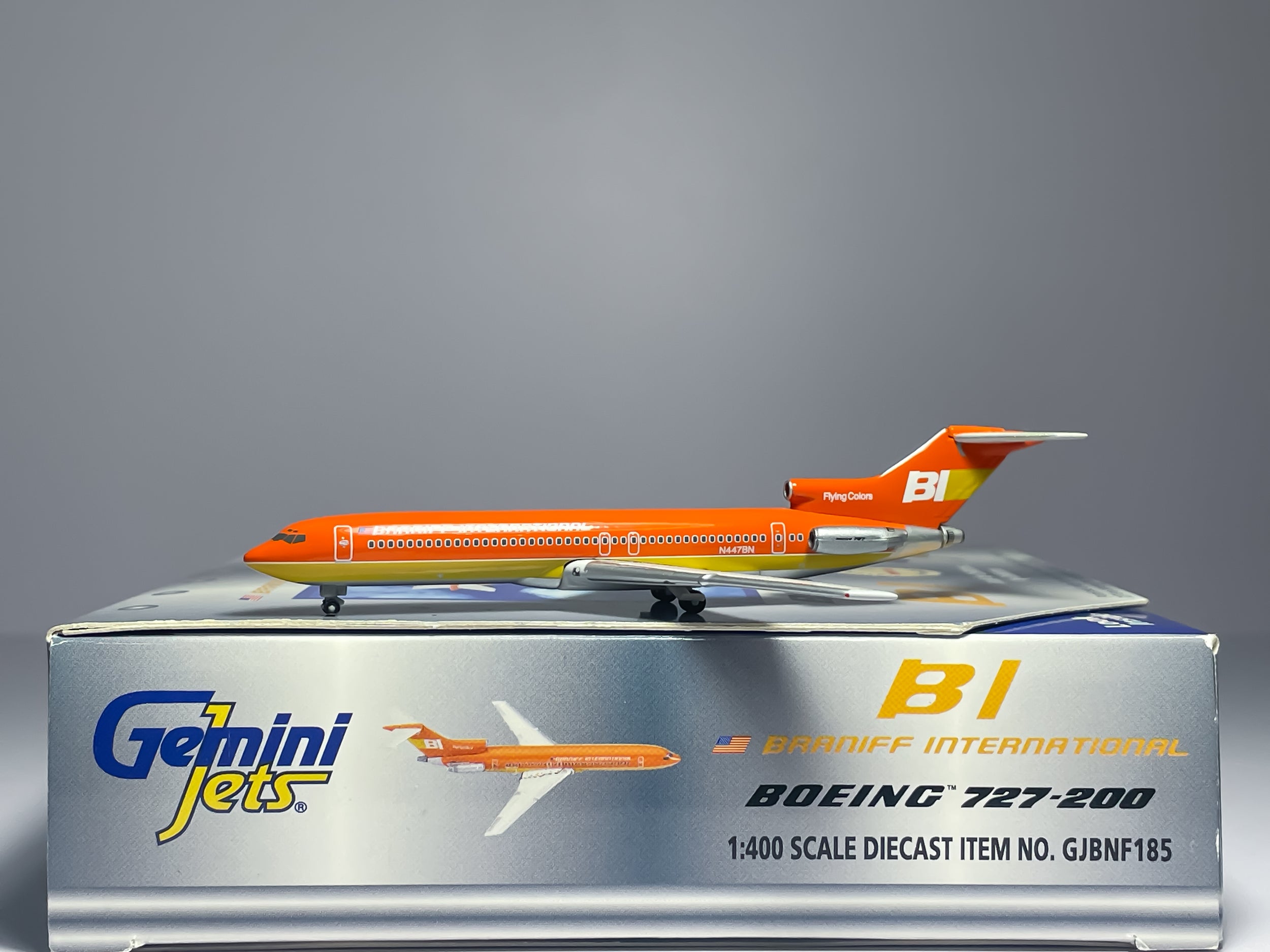Braniff International Boeing 727-200 1:400 Gemini Jets N447BN (GJBNF185)
