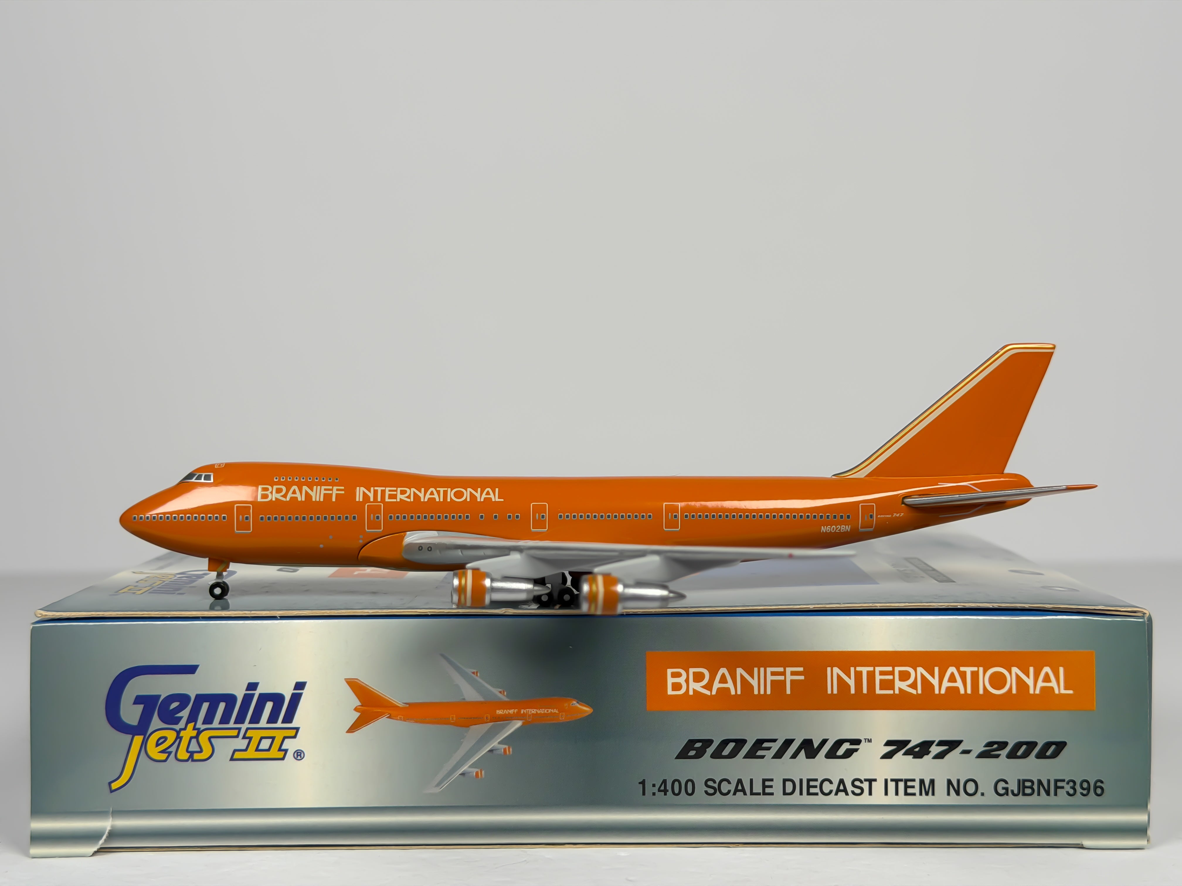 Braniff International Boeing 747-200 1:400 Gemini Jets N602BN (GJBNF396)