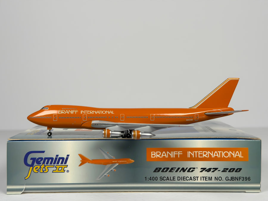 Braniff International Boeing 747-200 1:400 Gemini Jets N602BN (GJBNF396)