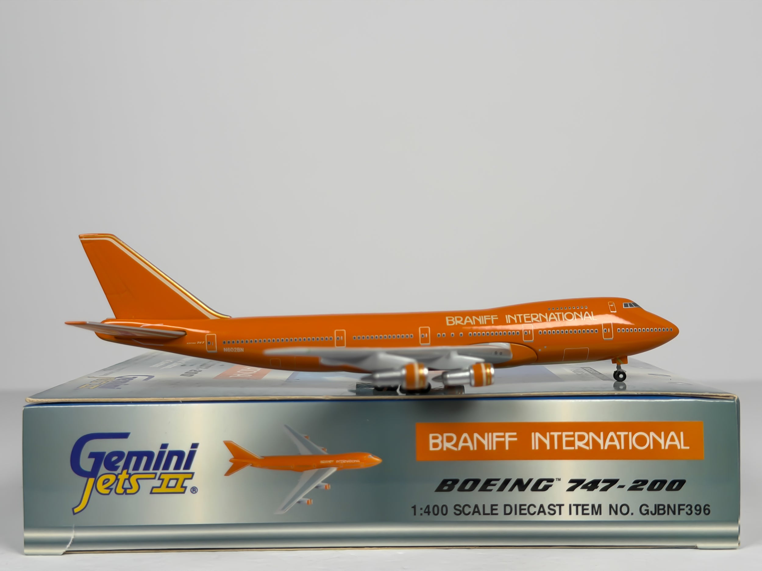 Braniff International Boeing 747-200 1:400 Gemini Jets N602BN (GJBNF396)
