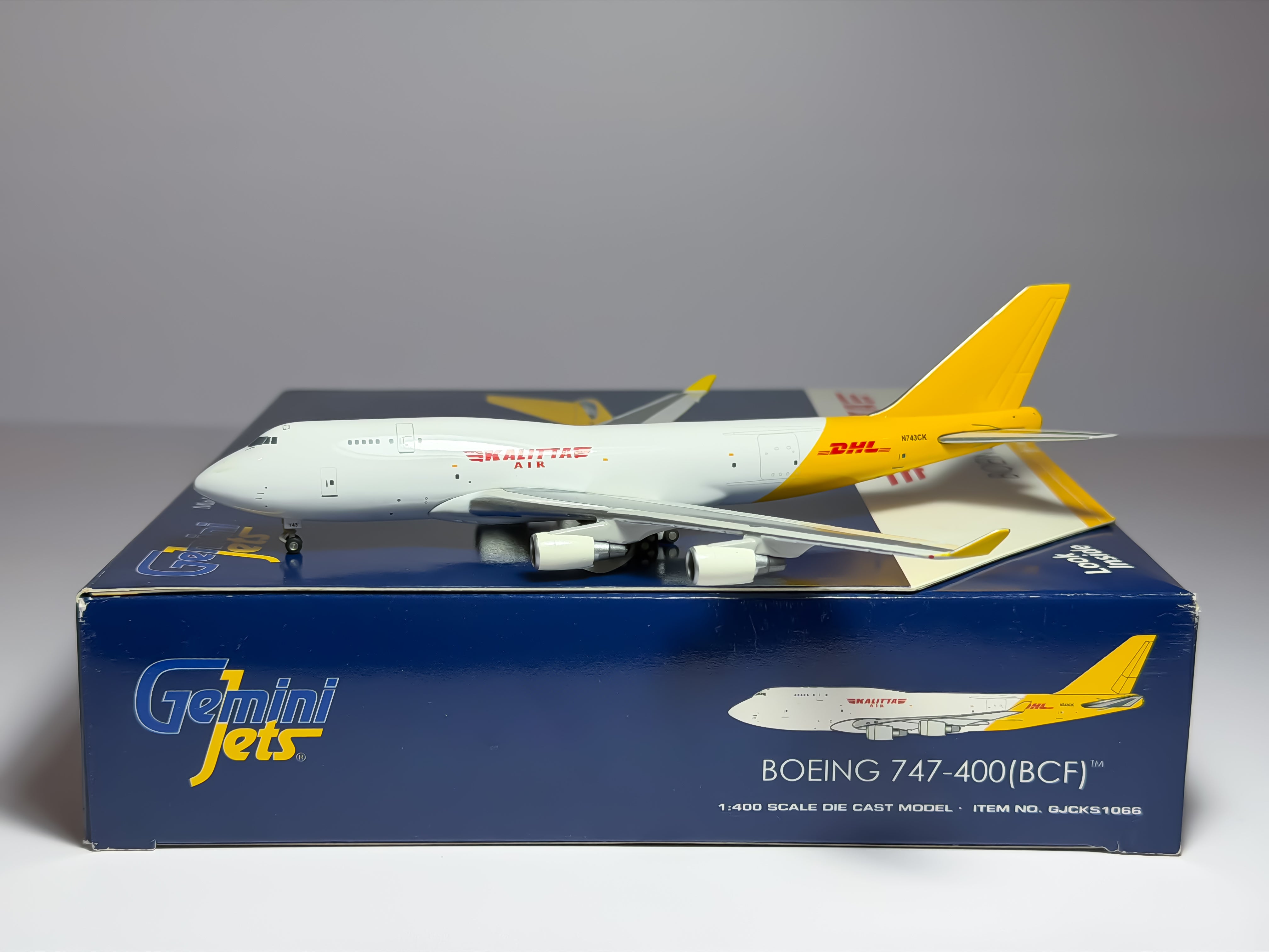 Kalitta Air Boeing 747-400F 1:400 Gemini Jets N743CK (GJCKS1066)