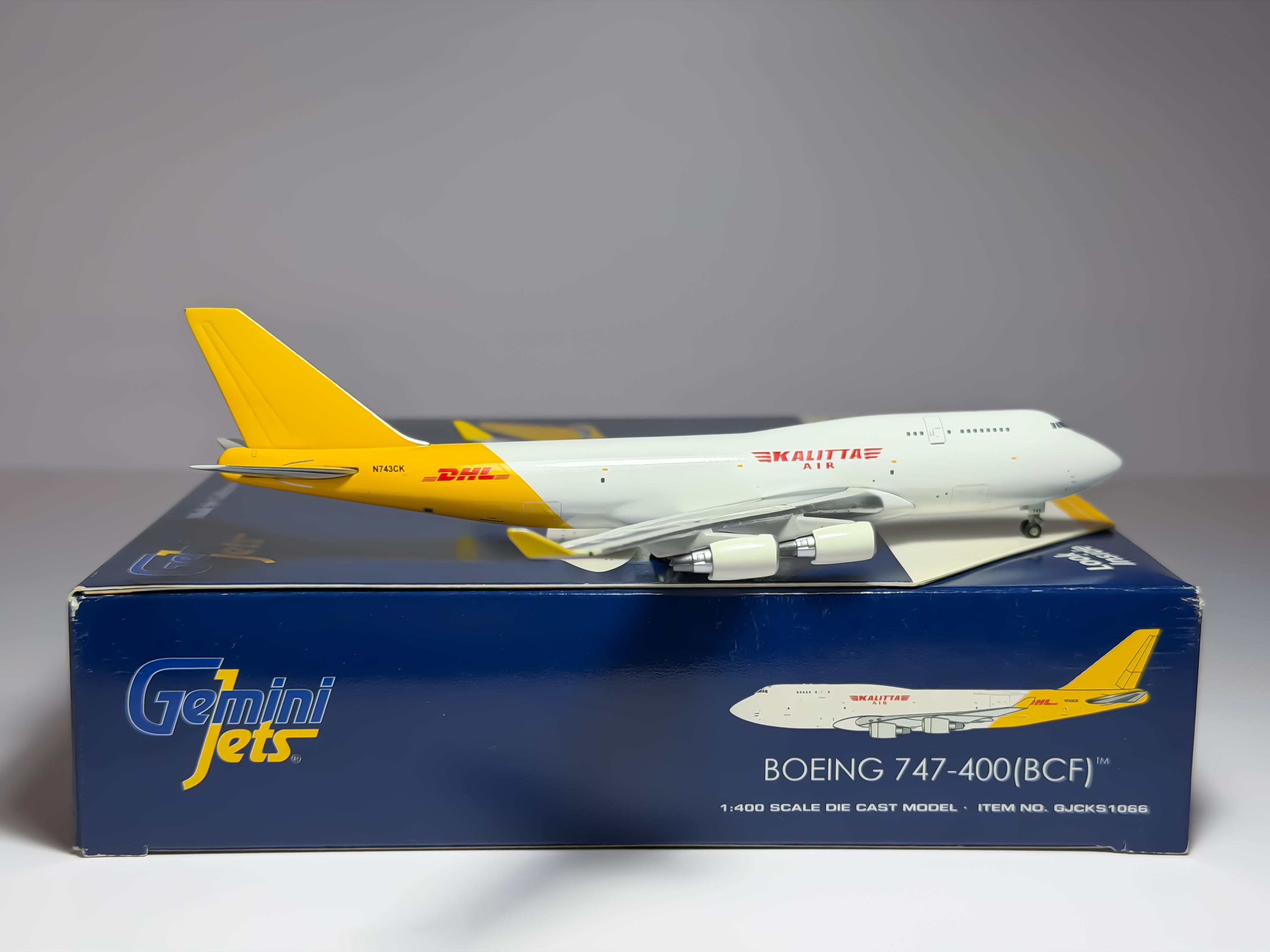 Kalitta Air Boeing 747-400F 1:400 Gemini Jets N743CK (GJCKS1066)