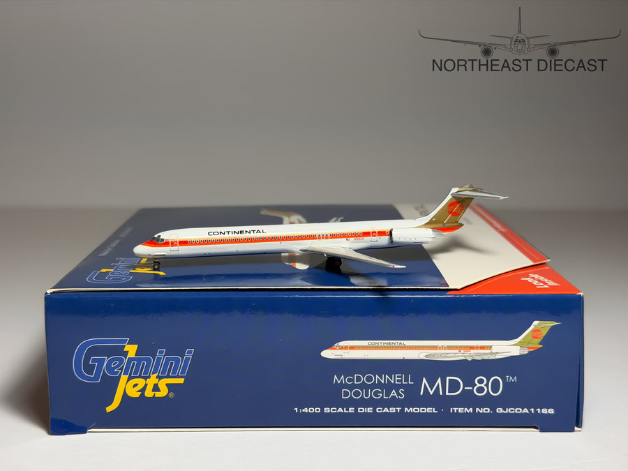 Continental Airlines McDonnell Douglas MD-80 1:400 Gemini Jets N9801F (GJCOA1166)