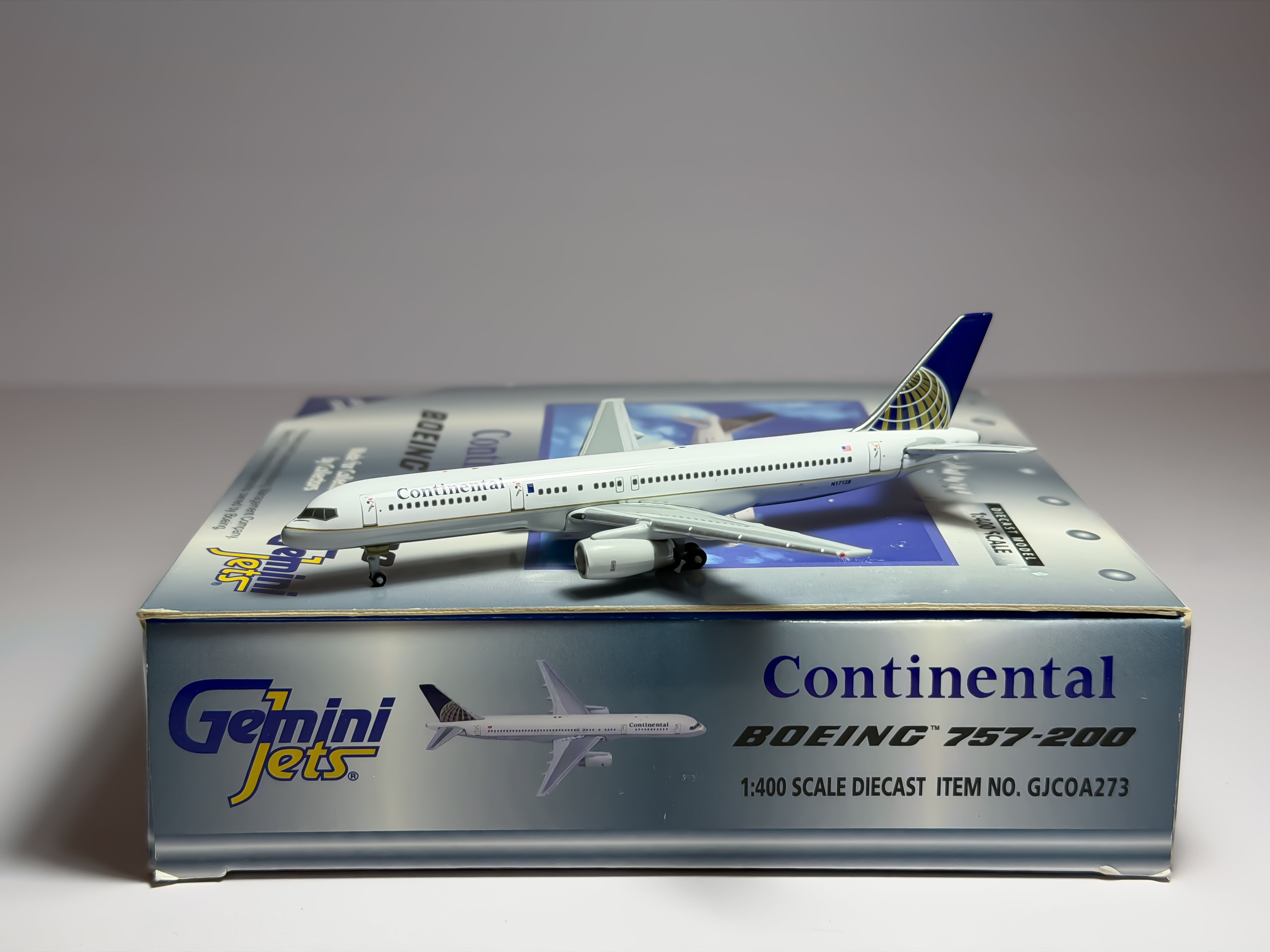 Continental Airlines Boeing 757-200 1:400 Gemini Jets N17128 (GJCOA273)