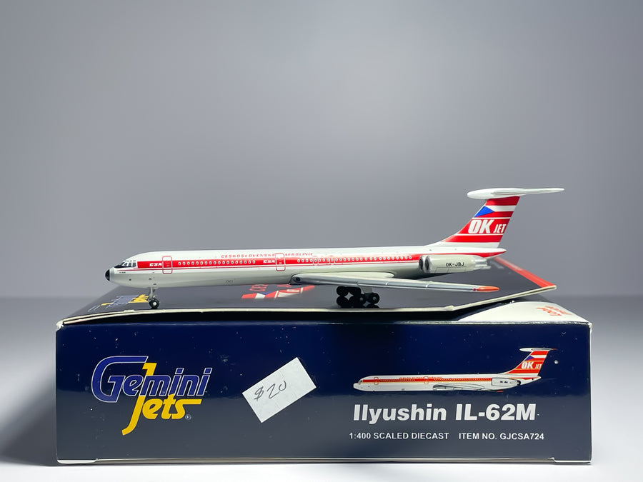 Czech Airlines Ilyushin IL-62M 1:400 Gemini Jets OK-JBJ (GJCSA724)