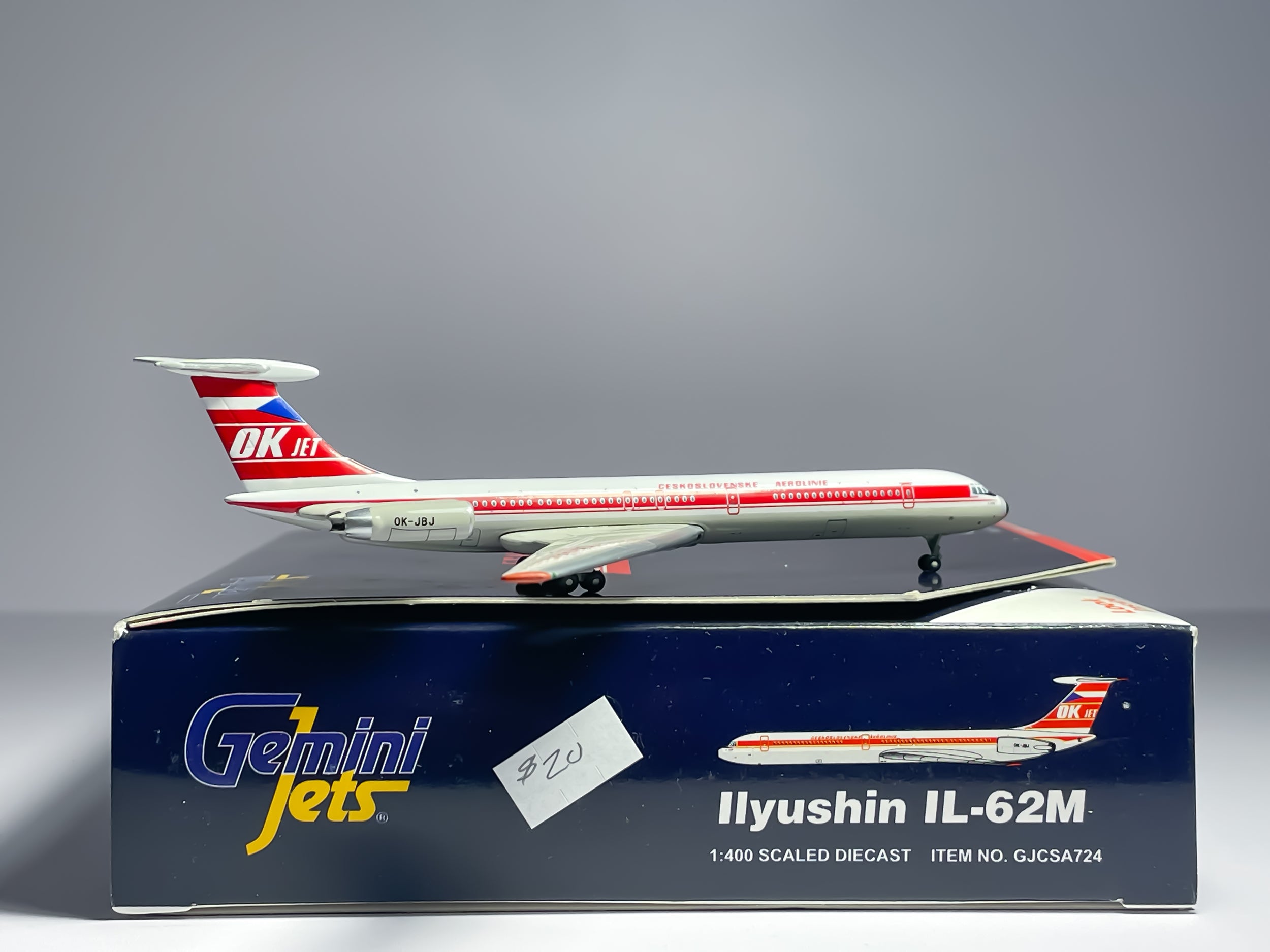 Czech Airlines Ilyushin IL-62M 1:400 Gemini Jets OK-JBJ (GJCSA724)
