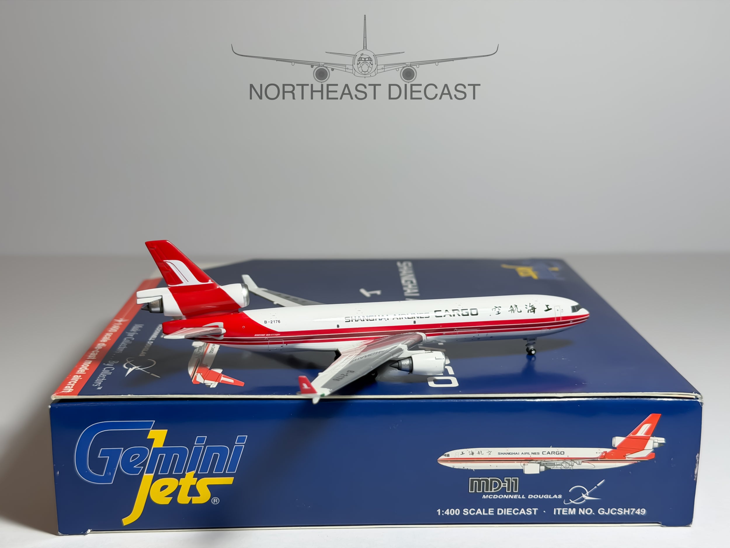 Shanghai Airlines Cargo McDonnell Douglas MD-11F 1:400 Gemini Jets B-2176 (GJCSH749)