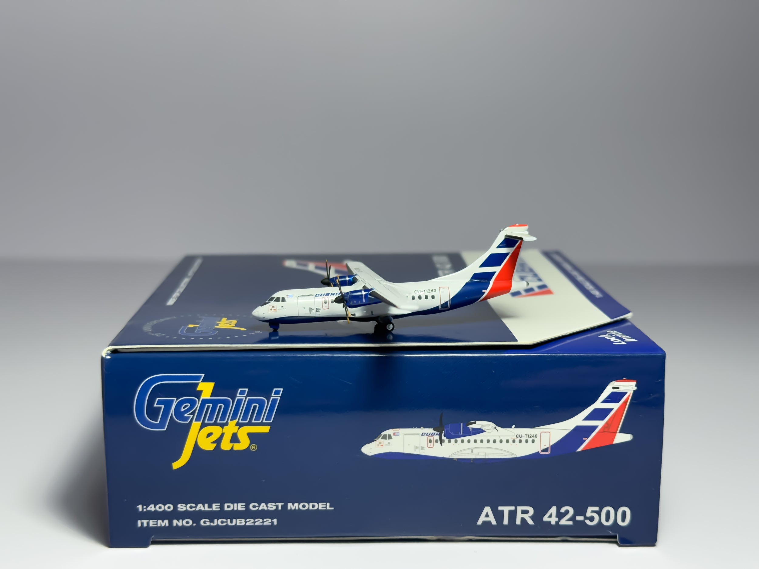 Cubana ATR 42-500 1:400 Gemini Jets CU-T1240 (GJCUB2221)
