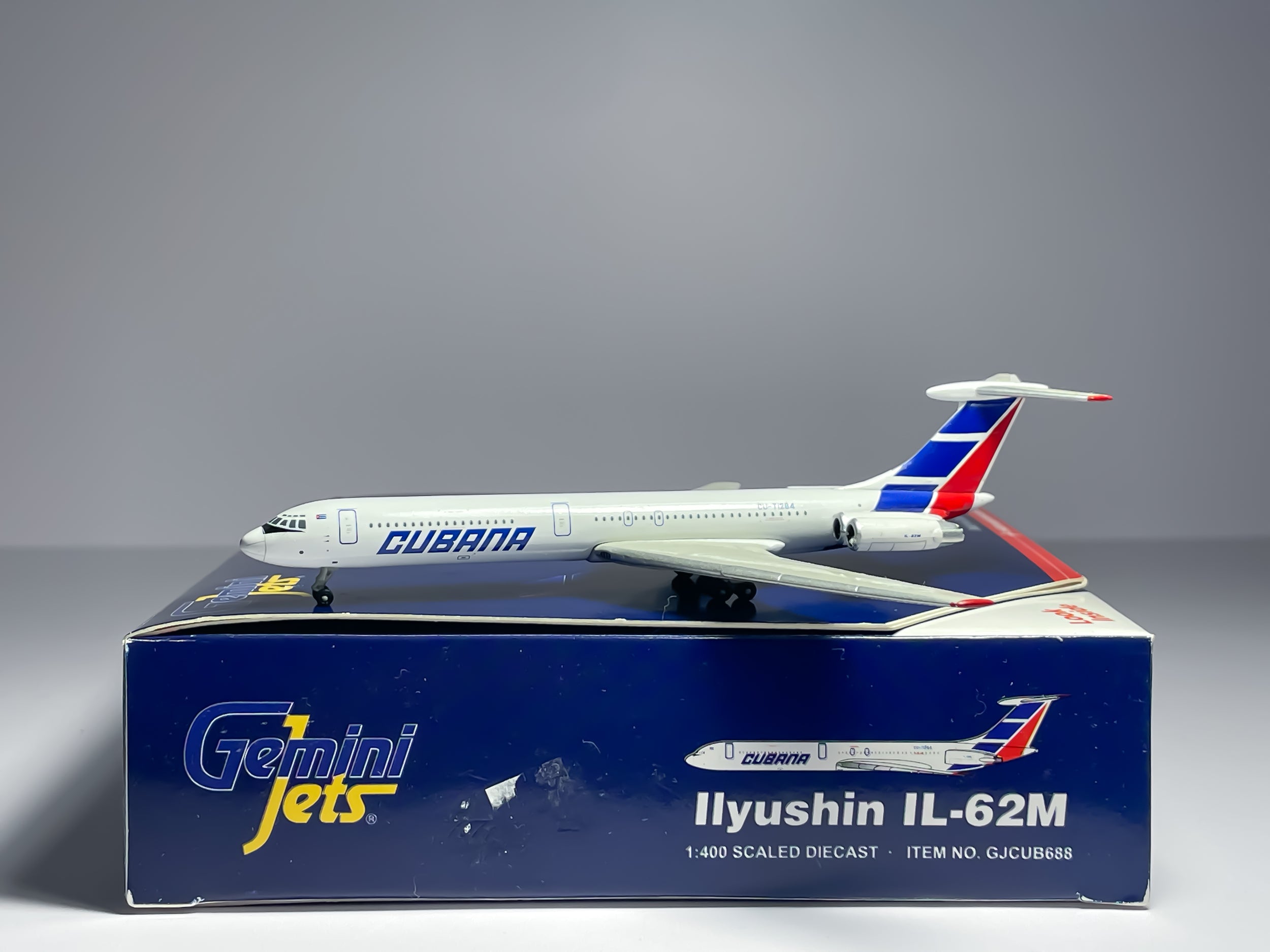 Cubana Ilyushin IL-62M 1:400 Gemini Jets CU-T1284 (GJCUB688)