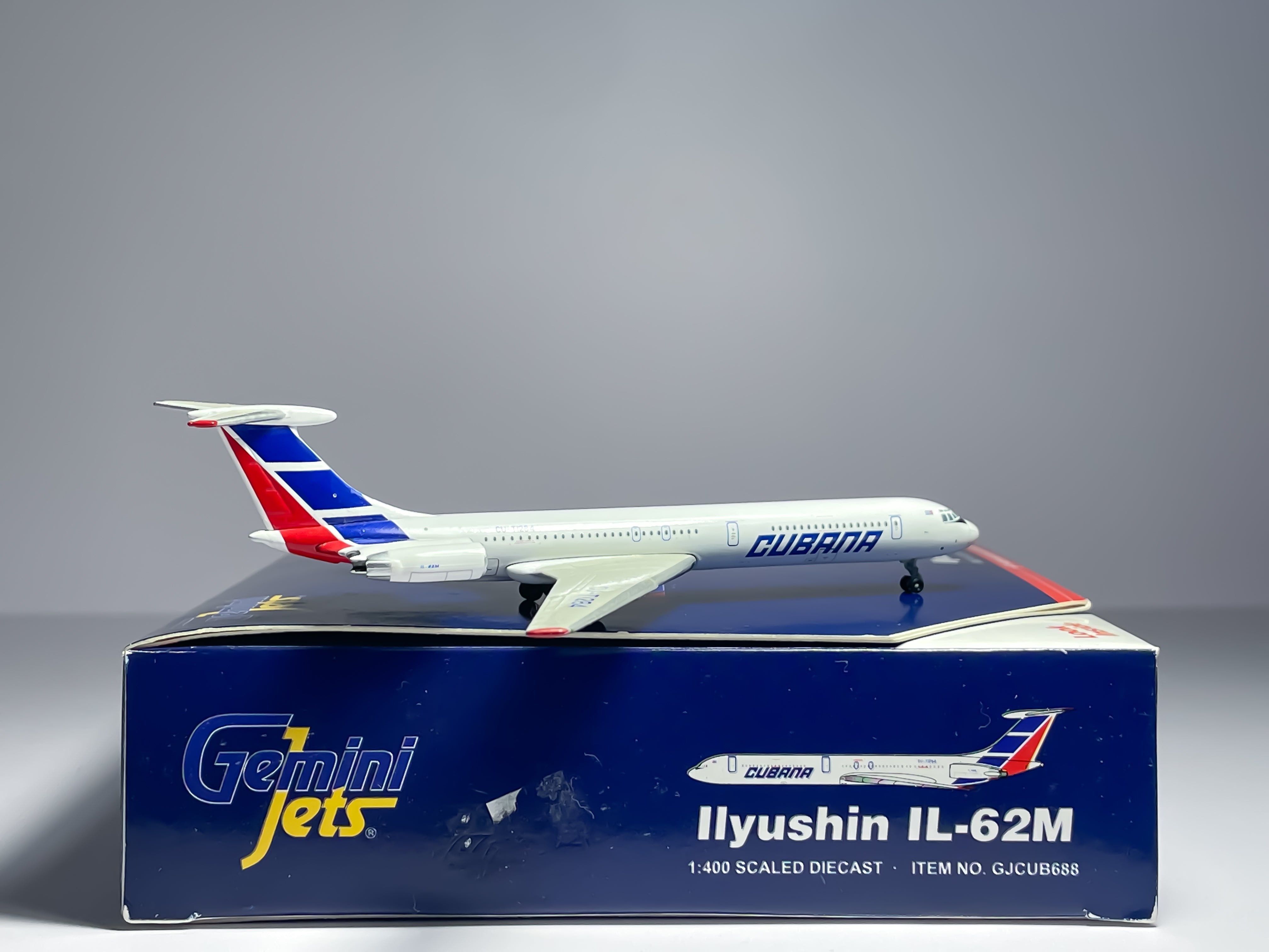Cubana Ilyushin IL-62M 1:400 Gemini Jets CU-T1284 (GJCUB688)