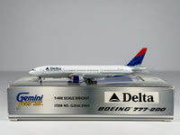 Delta Air Lines Boeing 777-200 1:400 Gemini Jets N863DA (GJDAL090A)