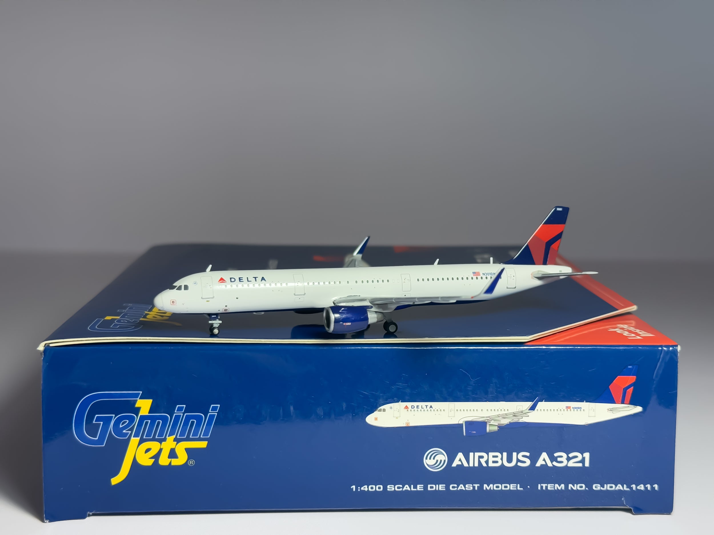 Delta Air Lines Airbus A321 1:400 Gemini Jets N301DN (GJDAL1411)