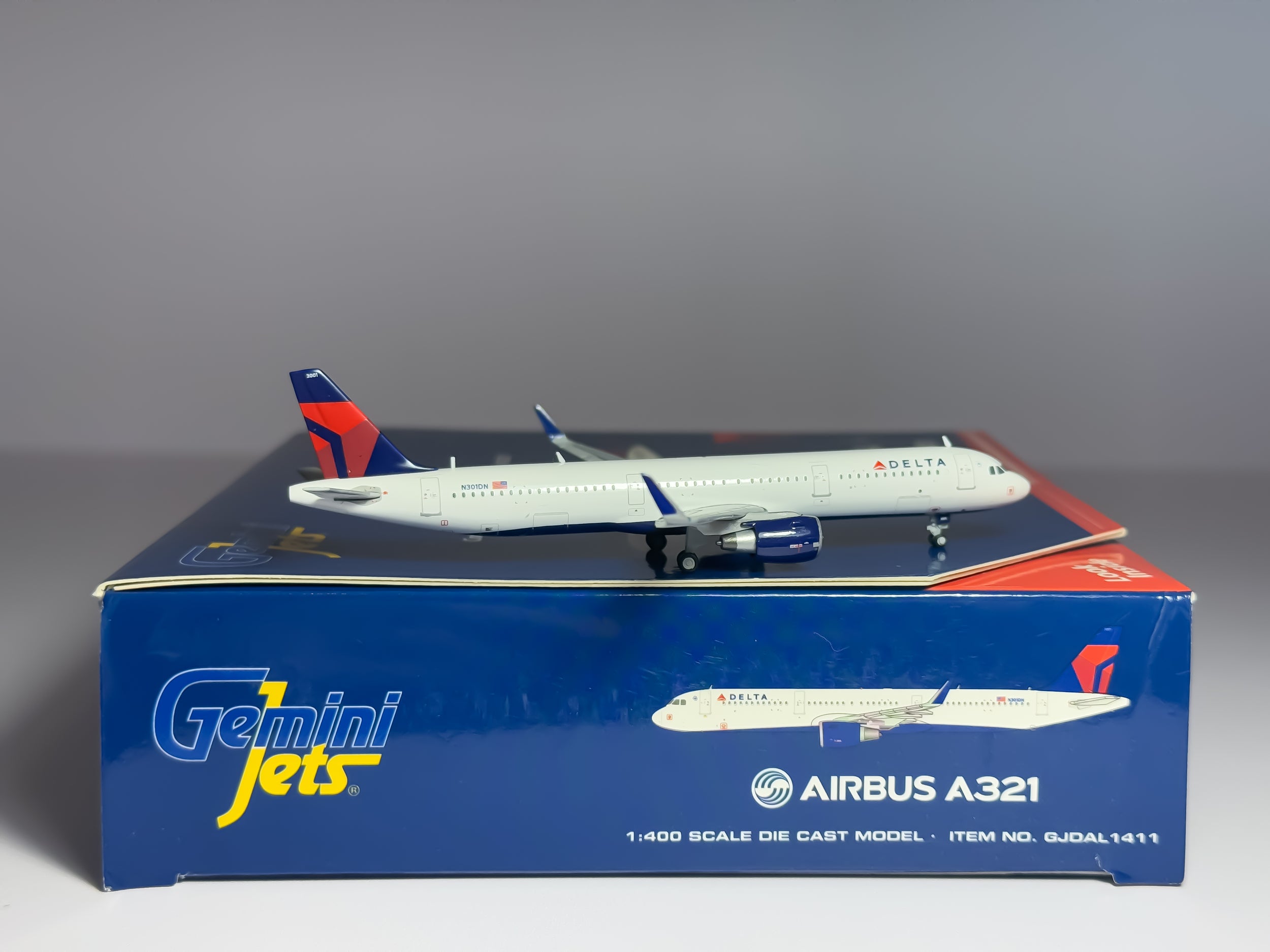 Delta Air Lines Airbus A321 1:400 Gemini Jets N301DN (GJDAL1411)
