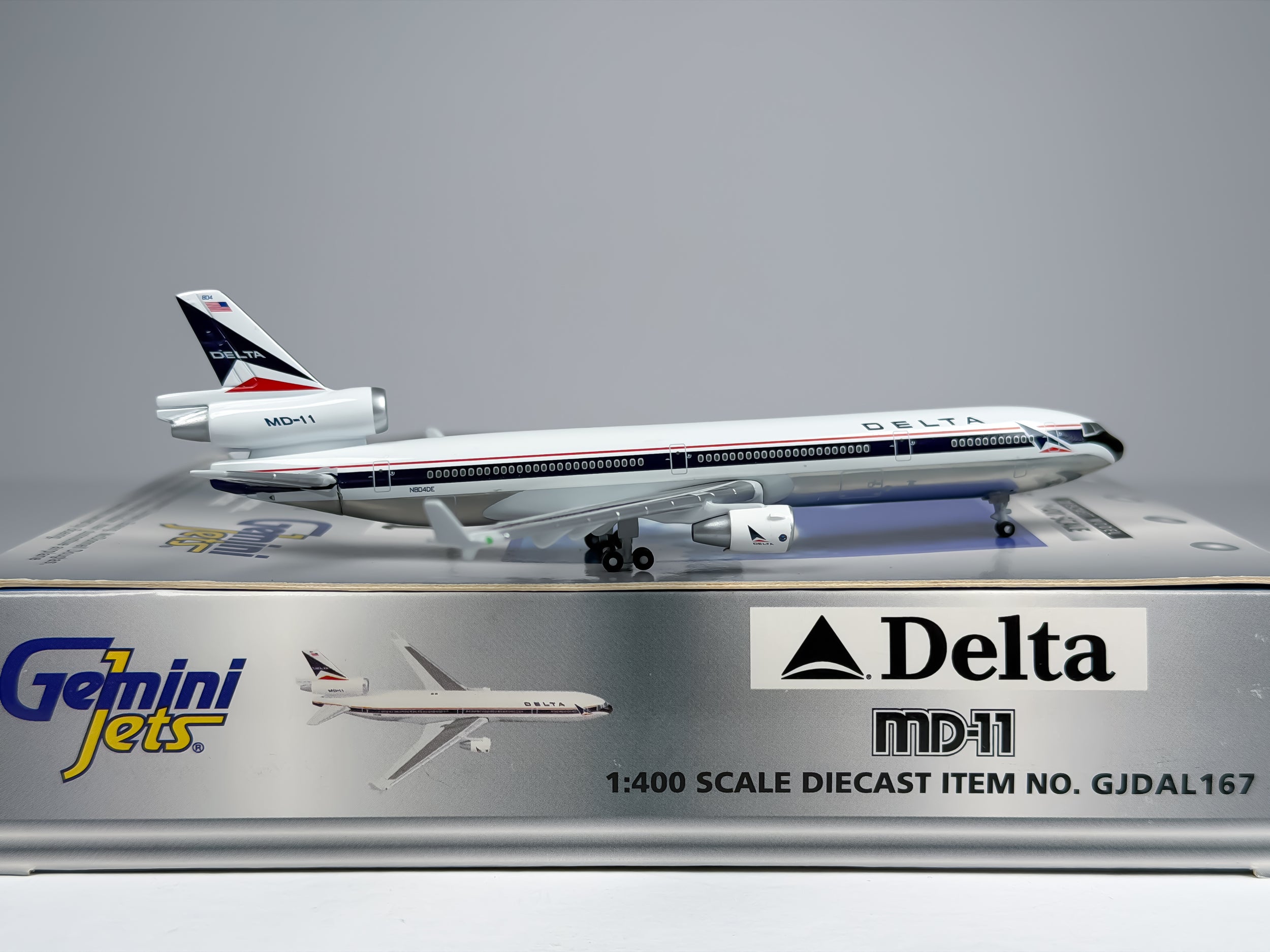 Delta Air Lines McDonnell Douglas MD-11 1:400 Gemini Jets N804DE (GJDAL167)