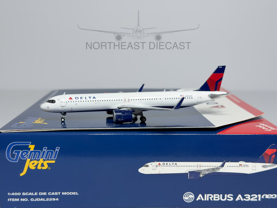 Delta Air Lines Airbus A321neo 1:400 Gemini Jets N502DX (GJDAL2294)