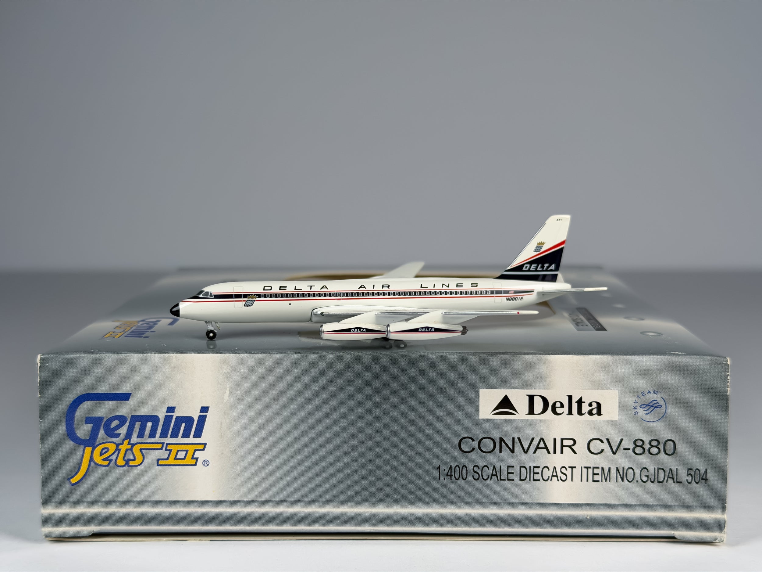 Delta Air Lines Convair CV-880 1:400 Gemini Jets N8801E (GJDAL504)