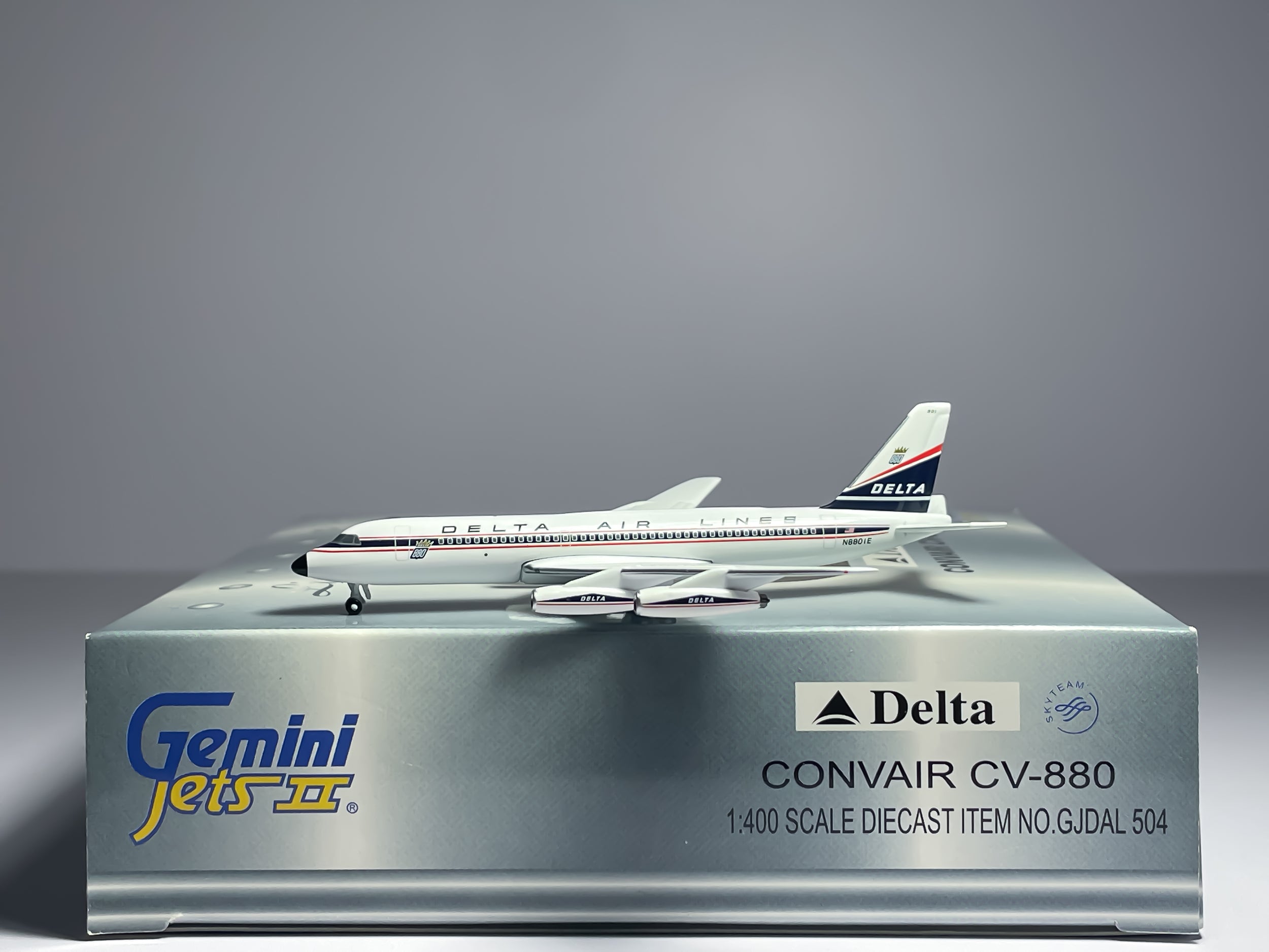 Delta Air Lines Convair CV-880 1:400 Gemini Jets N8801E (GJDAL504)