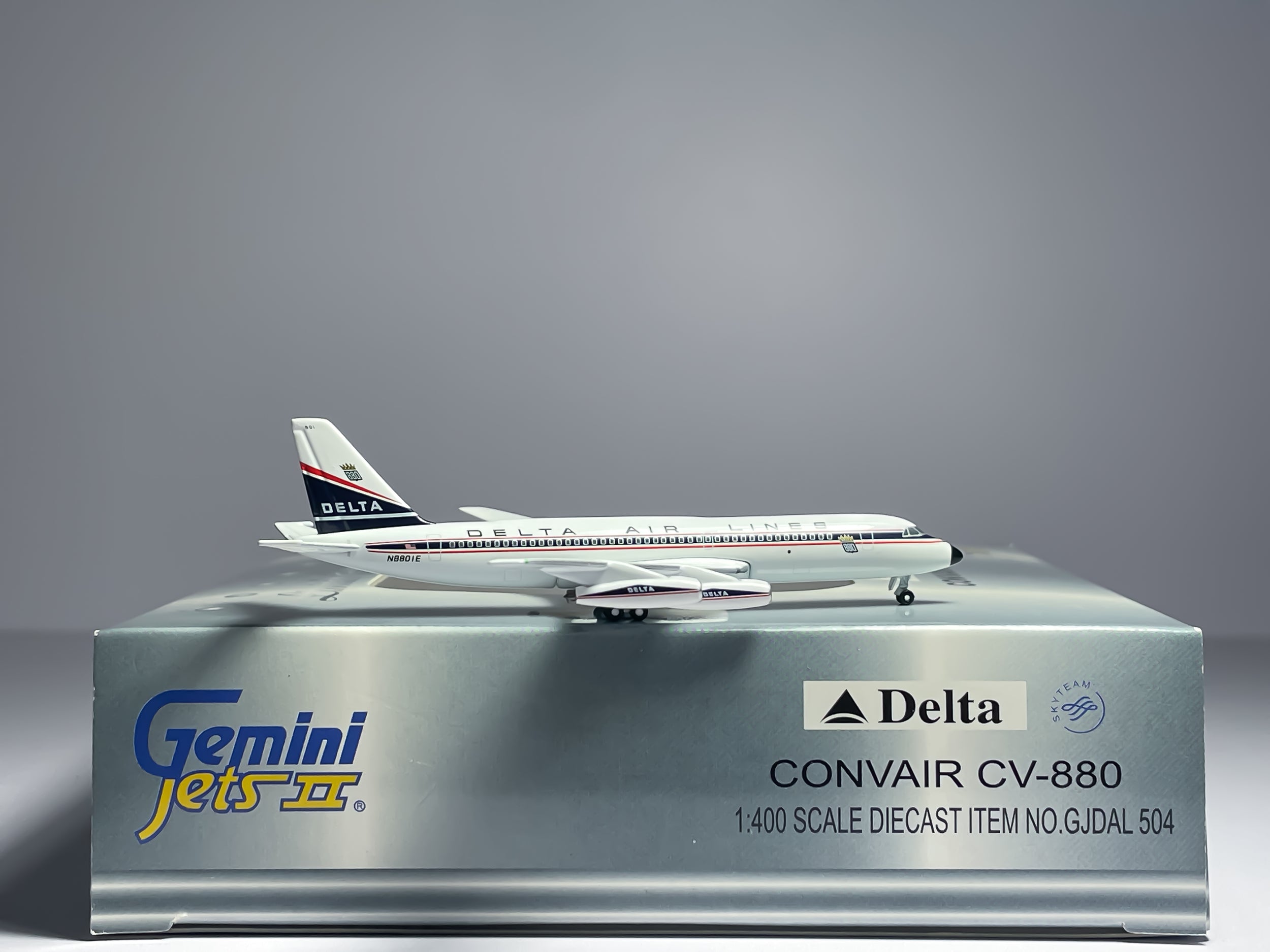 Delta Air Lines Convair CV-880 1:400 Gemini Jets N8801E (GJDAL504)