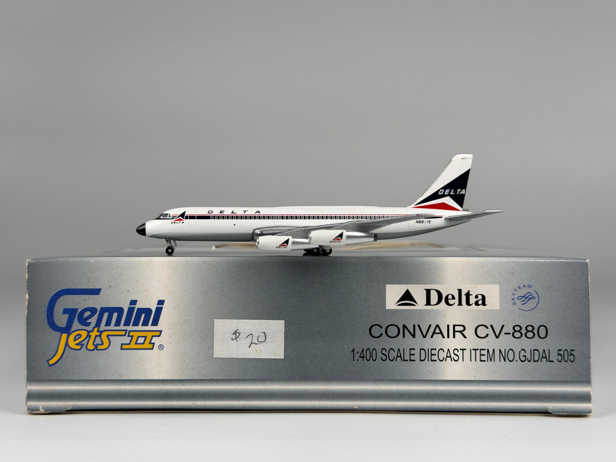 Delta Air Lines Convair CV-880 1:400 Gemini Jets N8817E (GJDAL505)