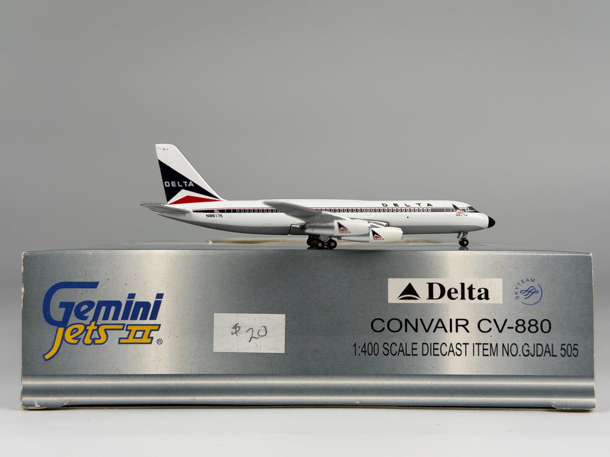 Delta Air Lines Convair CV-880 1:400 Gemini Jets N8817E (GJDAL505)