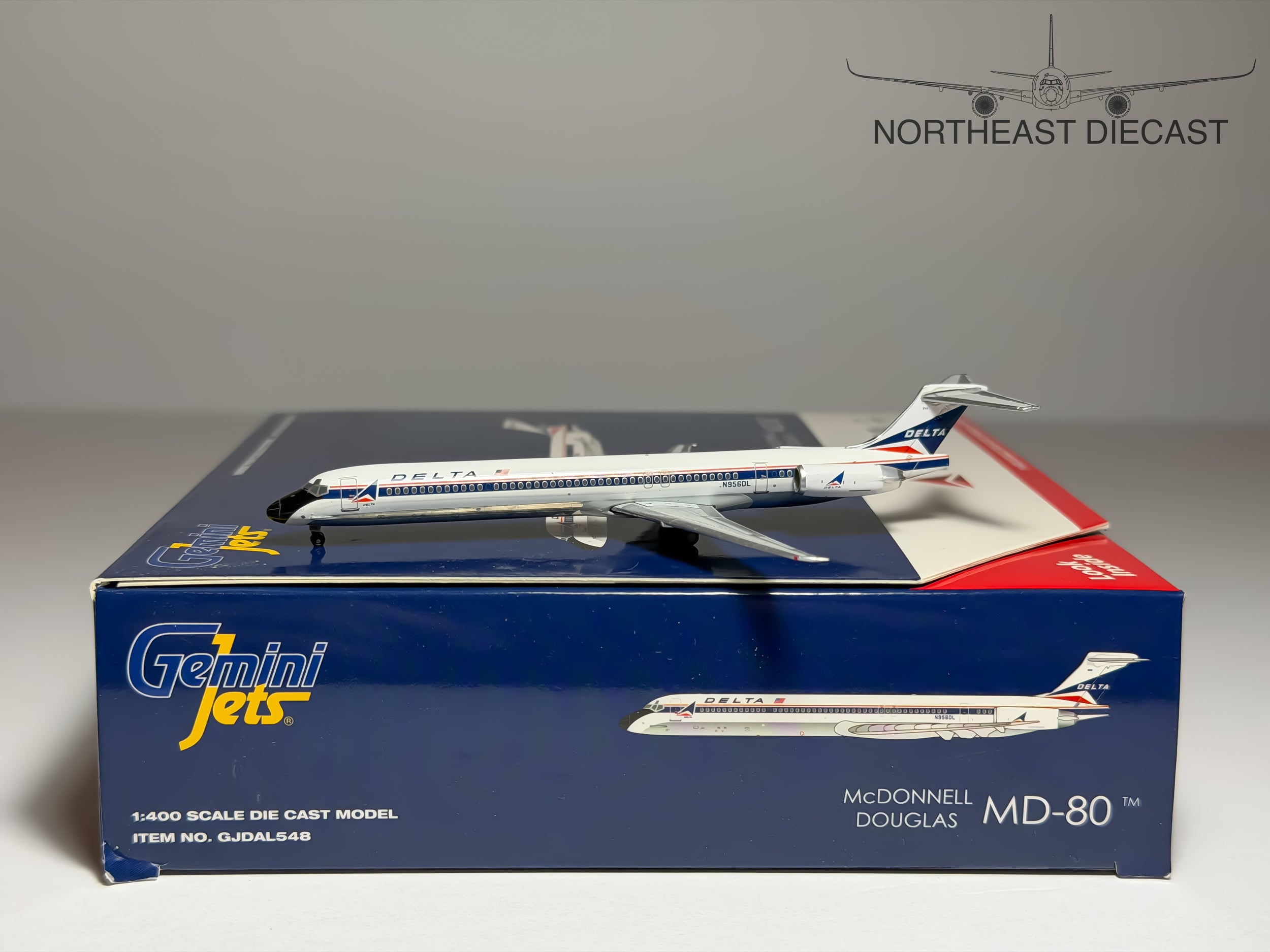 Delta Air Lines McDonnell Douglas MD-88 1:400 Gemini Jets N956DL (GJDAL548)