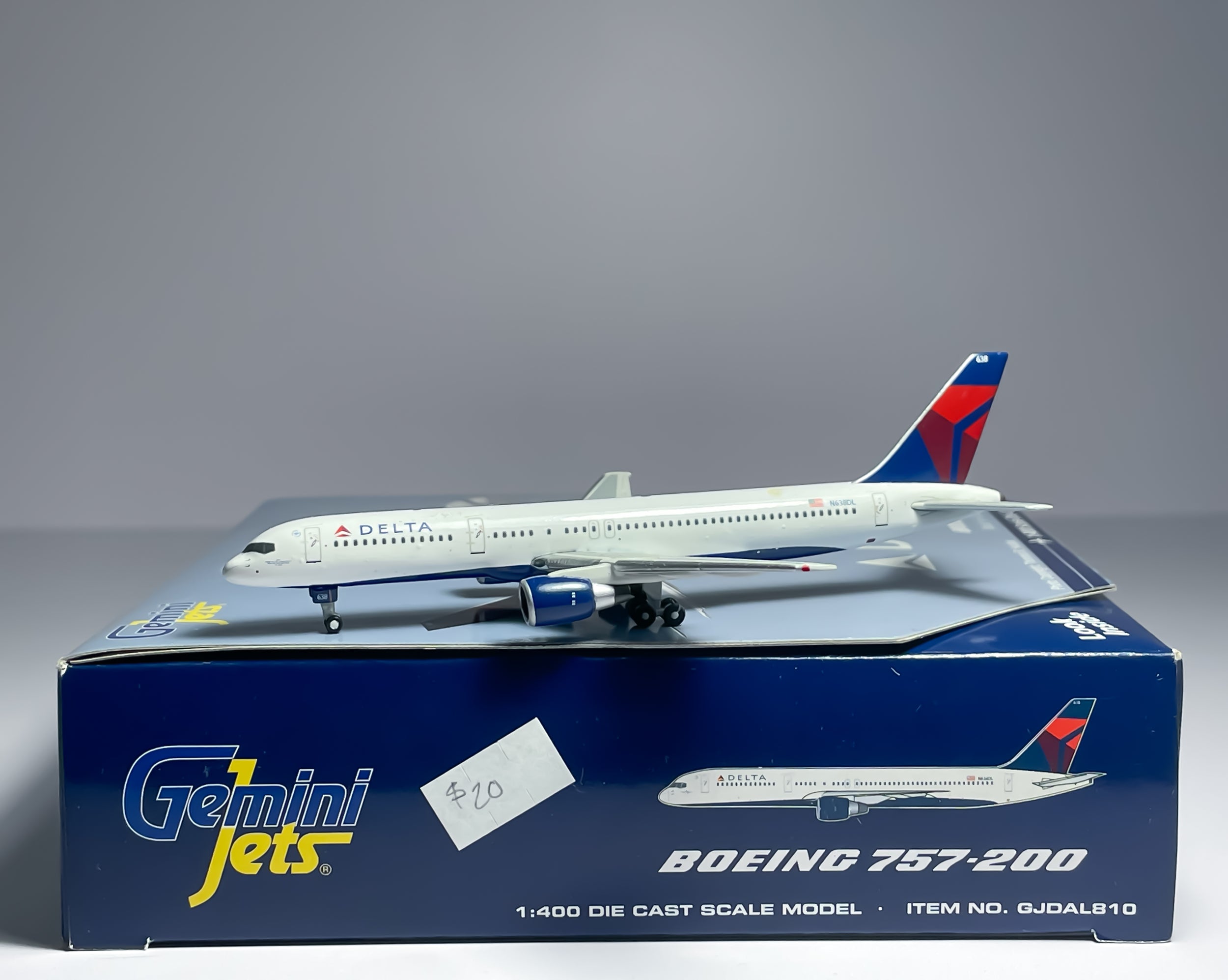 Delta Air Lines Boeing 757-200 1:400 Gemini Jets N638DL (GJDAL810)
